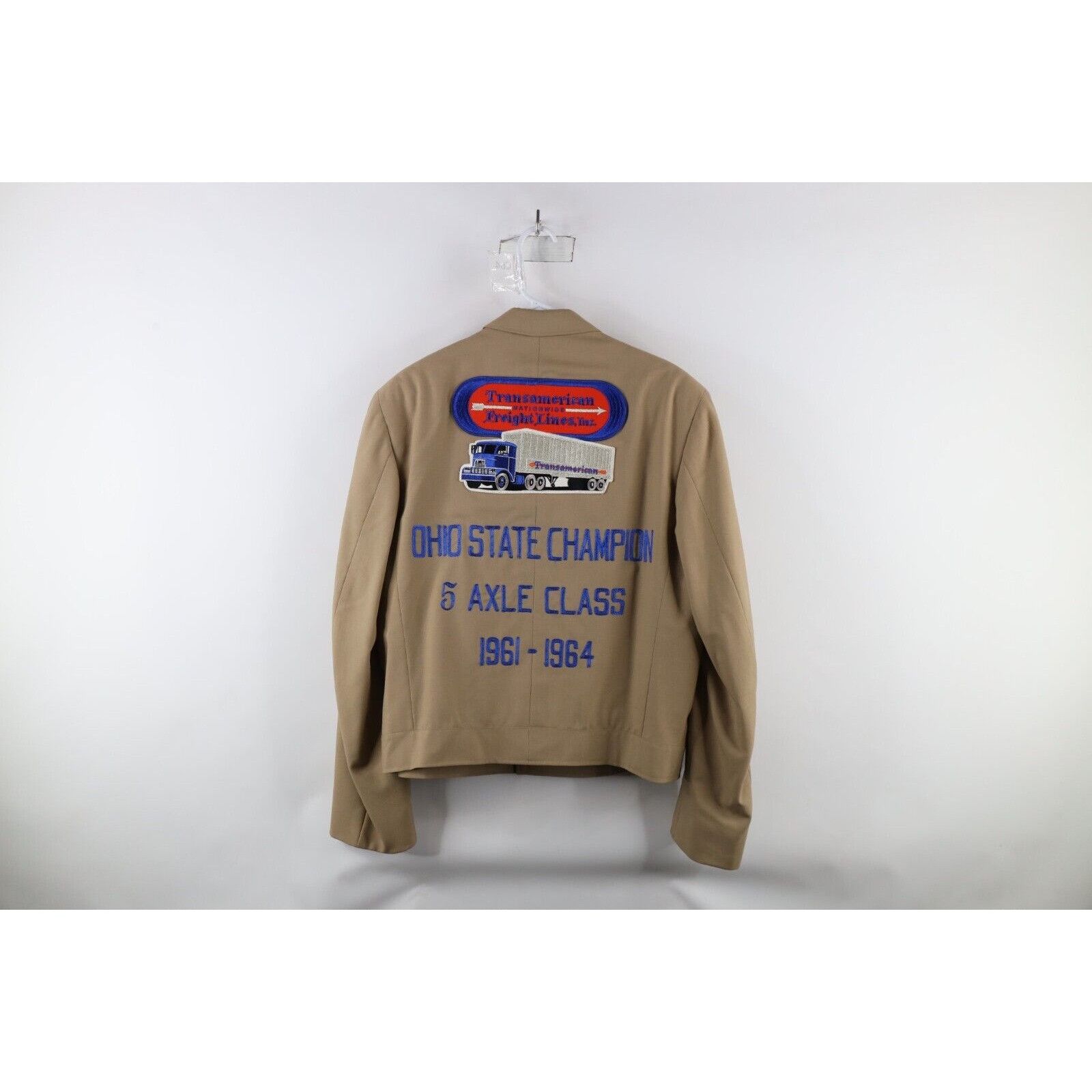 Vintage Vintage 60s Chain Stitch Axle Ohio State Champ Truck Jacket Size US L / EU 52-54 / 3 - 1 Thumbnail