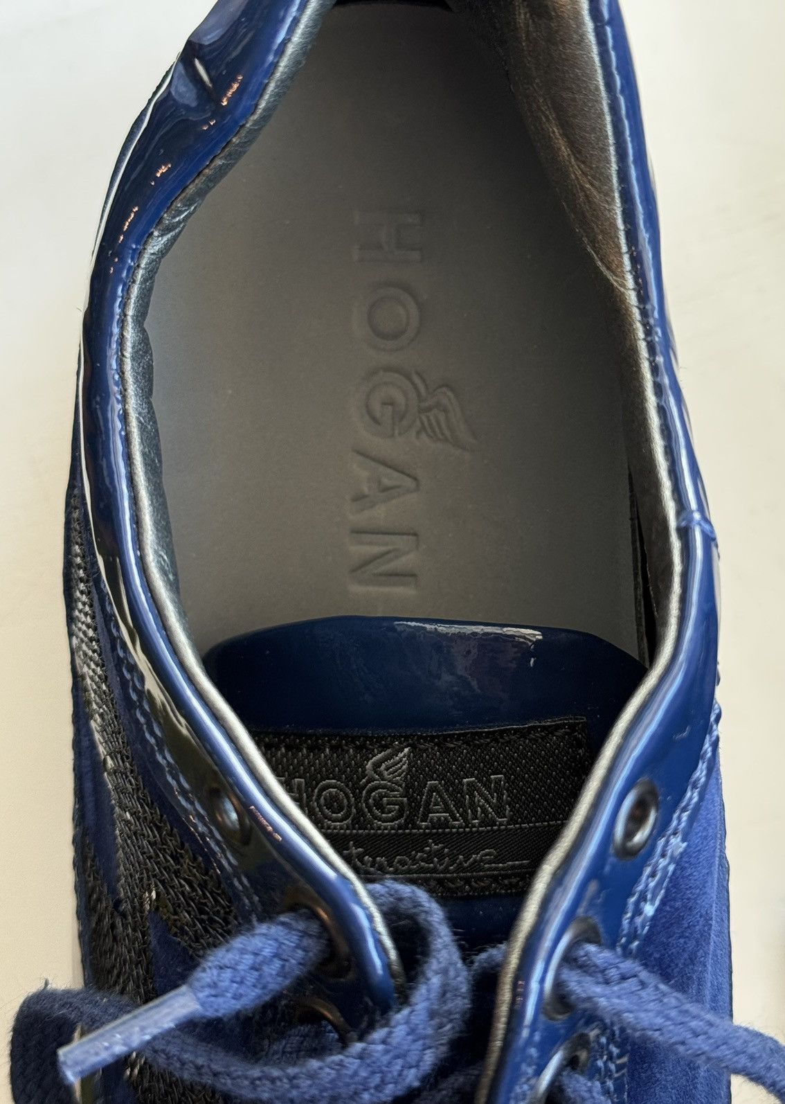 Hogan Hogan Interactive patent leather + suede sneakers Size US 7 / IT 37 - 10 Thumbnail