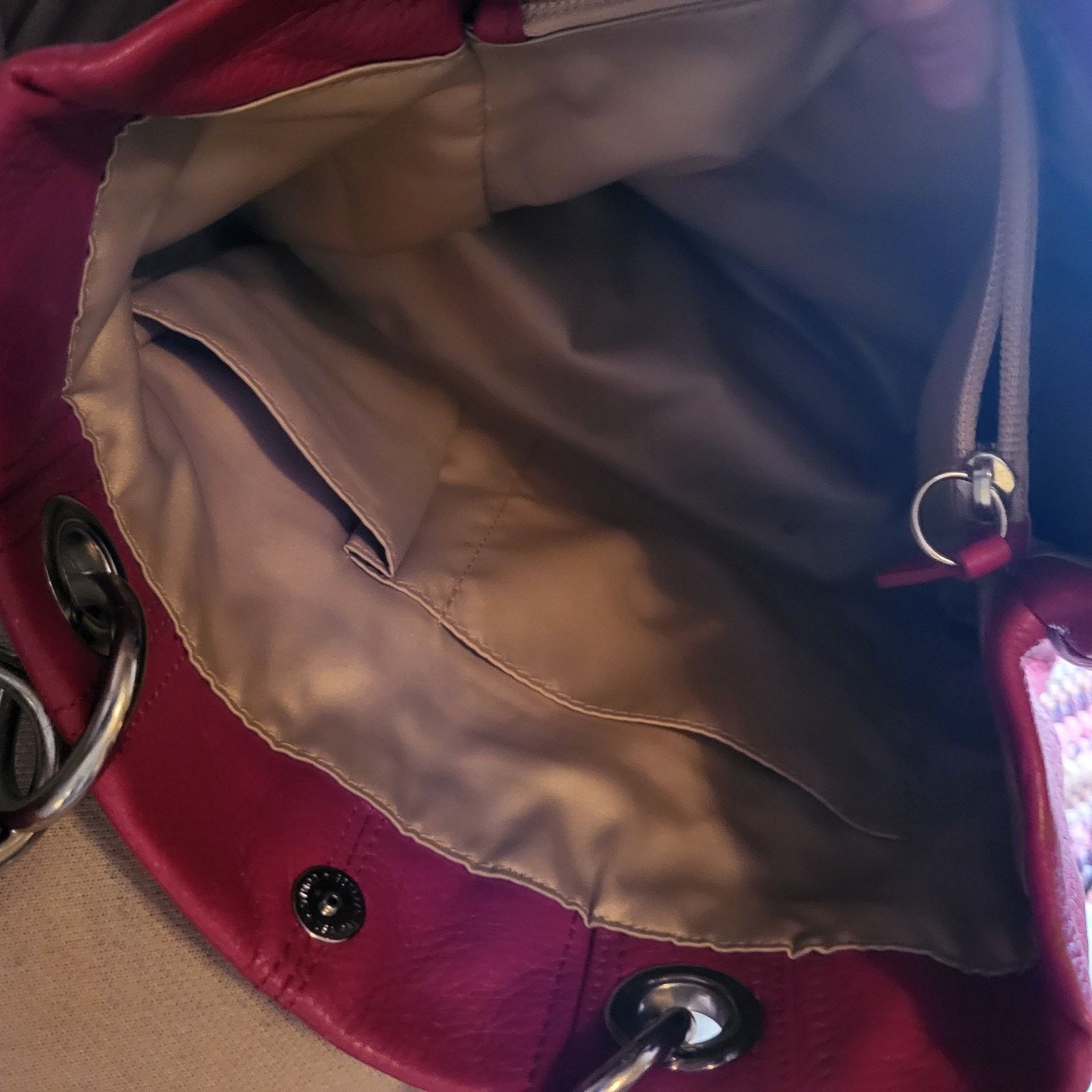 Coach Red COACH Hampton F15694 Pebbled Leather Turnlock Shoulder Size ONE SIZE - 10 Thumbnail