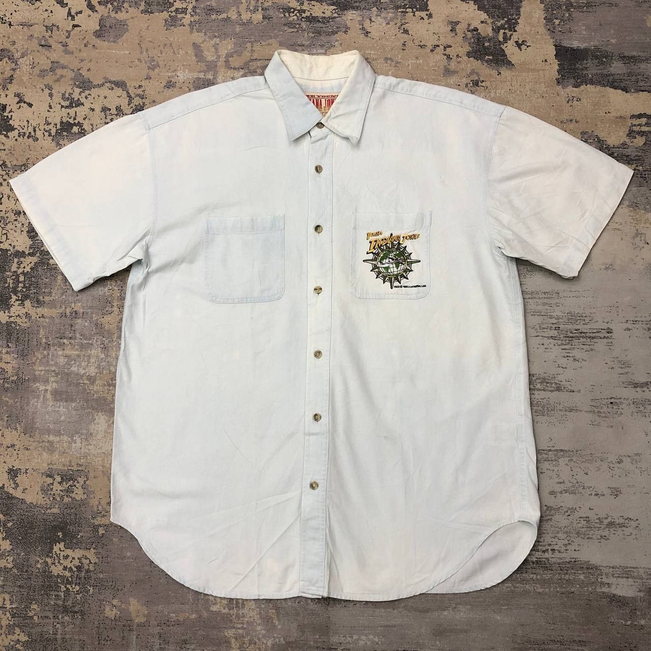 Vintage T72 VTG MOVIE INDIANA JONES DENIM SHIRTS Size US L / EU 52-54 / 3 - 2 Thumbnail
