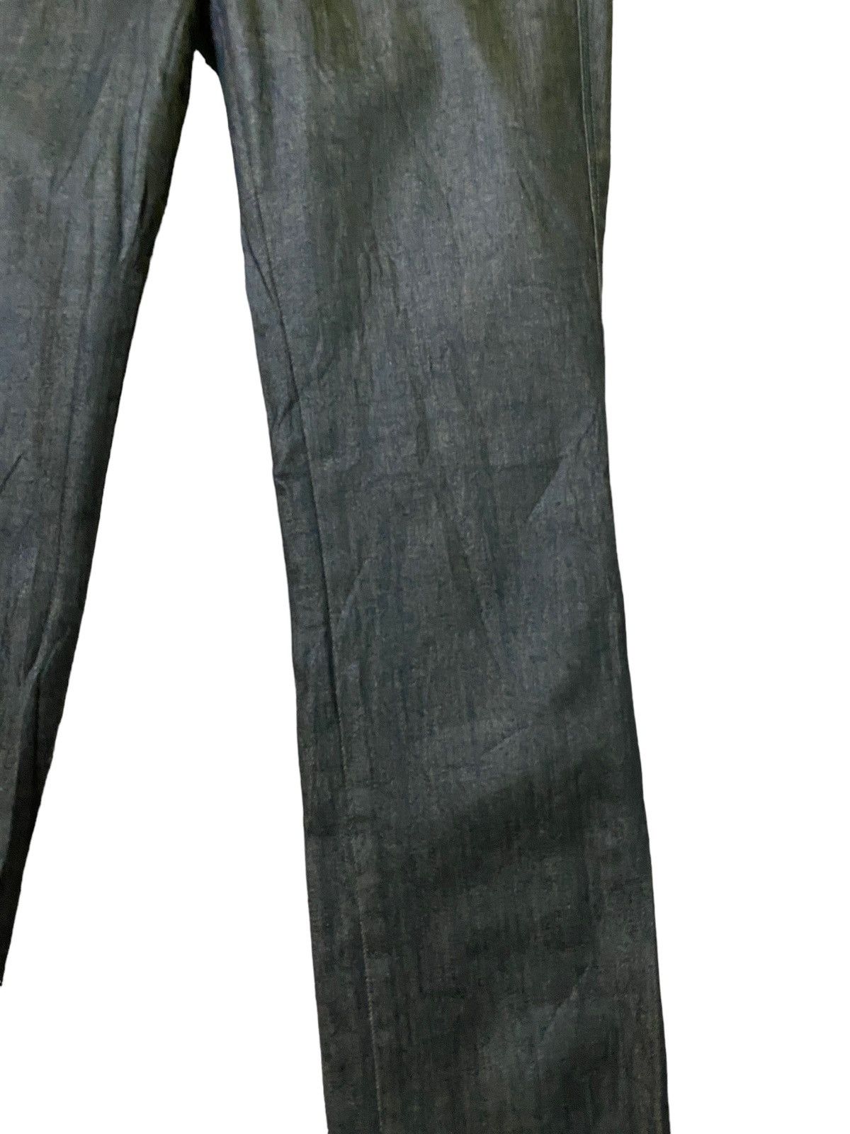 If Six Was Nine × Japanese Brand × Vintage Waxed BACK NUMBER Skinny Low Rise Denim Size US 27 - 6 Thumbnail