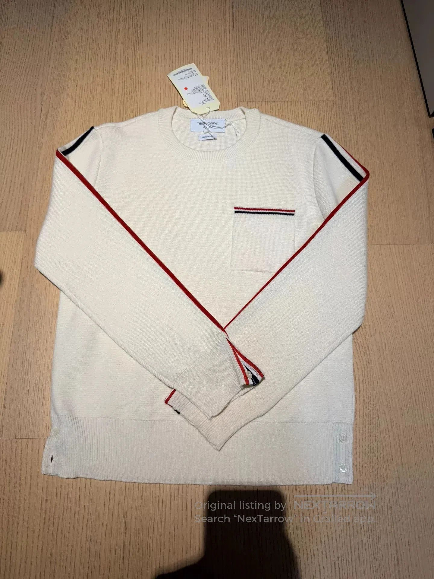 Thom Browne THOM BROWNE White Knit Sweater. Size S / US 4 / IT 40 - 4 Thumbnail