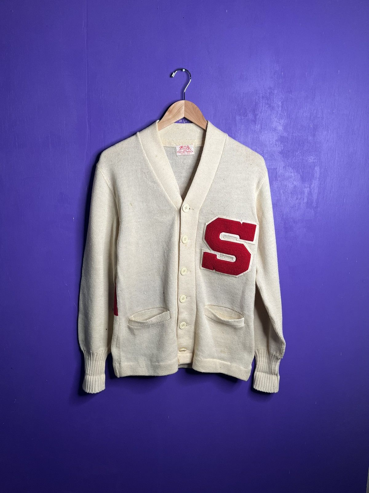Vintage Vintage 60s San Antonio big S cardigan Size US M / EU 48-50 / 2 - 1 Thumbnail