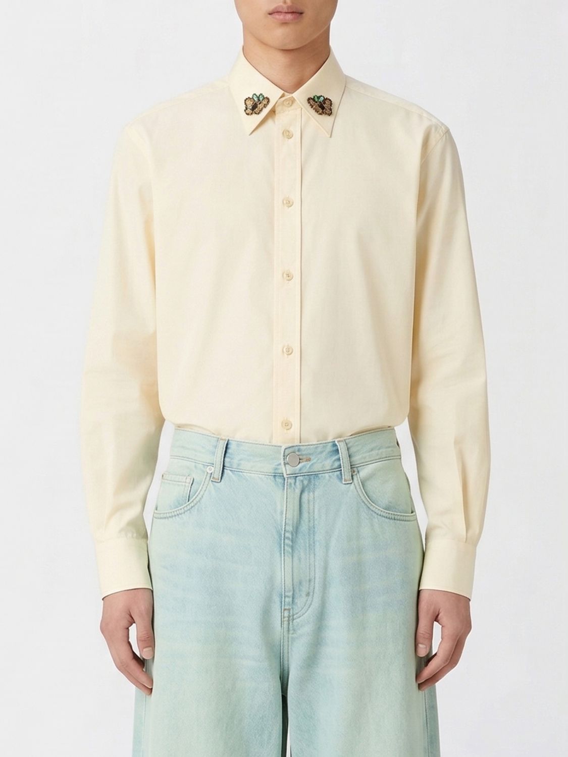 Valentino Valentino Shirt Men Ivory Size US L / EU 52-54 / 3 - 1 Thumbnail