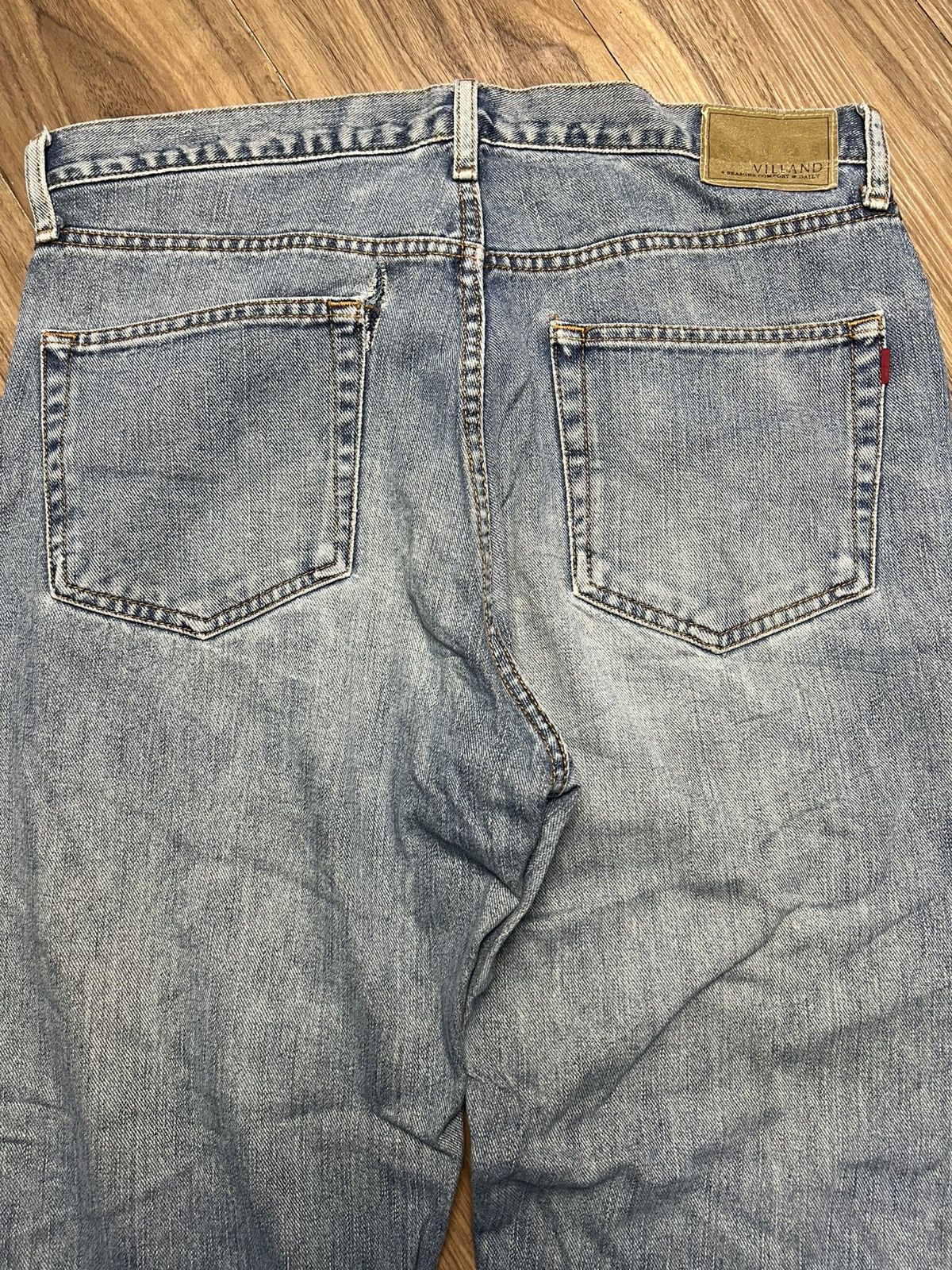 VILLAND VILLAND Denim Jeans 100% Cotton | Straight Fit (41) Size US 34 / EU 50 - 9 Thumbnail