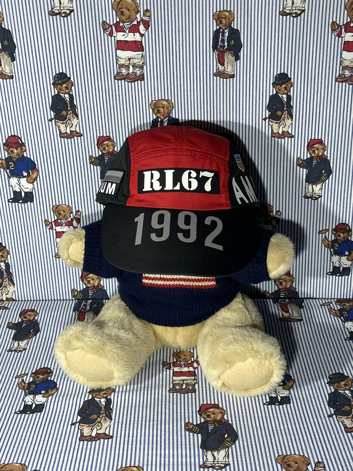 Polo Ralph Lauren × RRL Ralph Lauren × Ralph Lauren Long Bill Hat Polo Stadium 1992 Size ONE SIZE - 2 Thumbnail