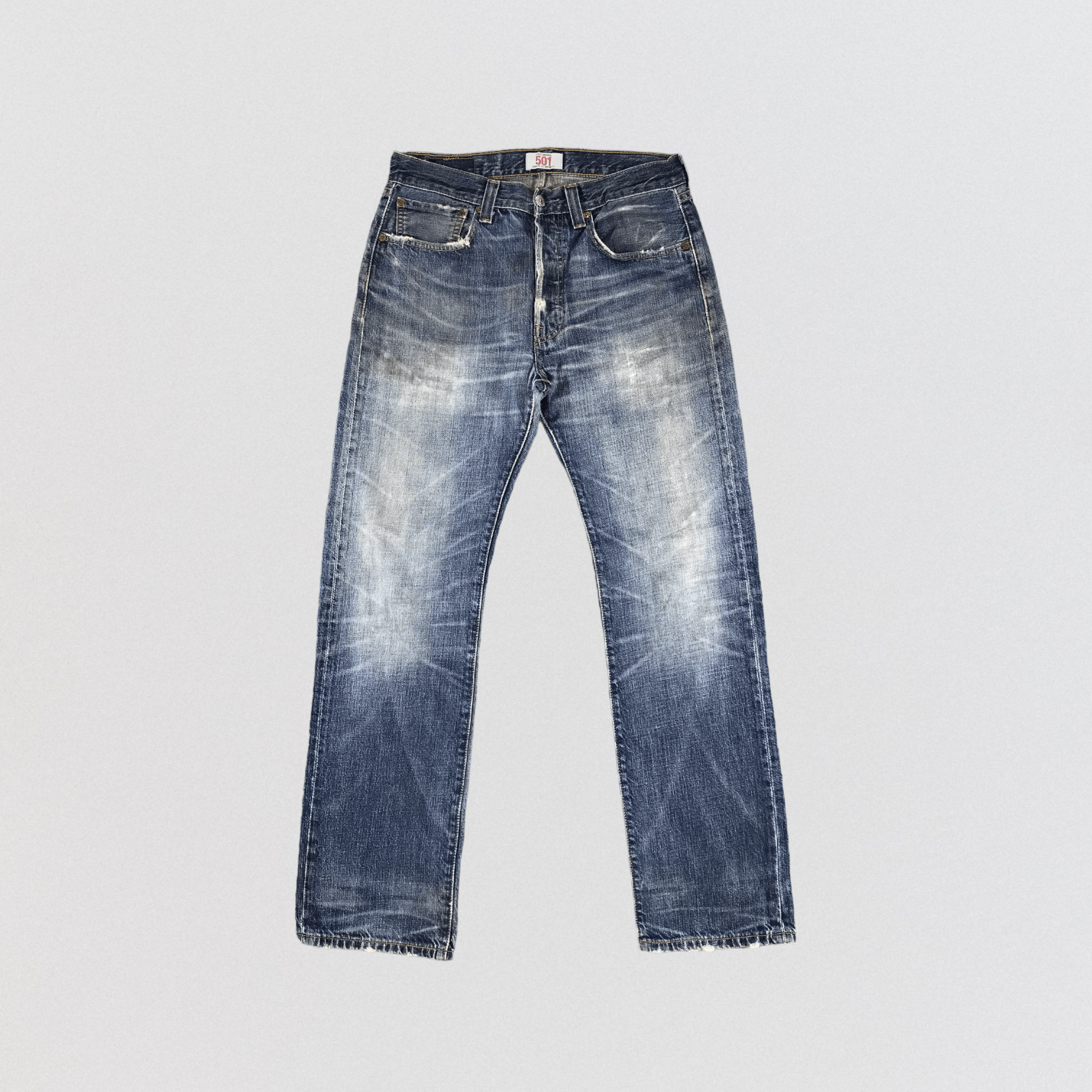 Levi's × Vintage Vintage 90s Light Wash Levis 501 Jeans-JM895 Size US 31 - 1 Thumbnail