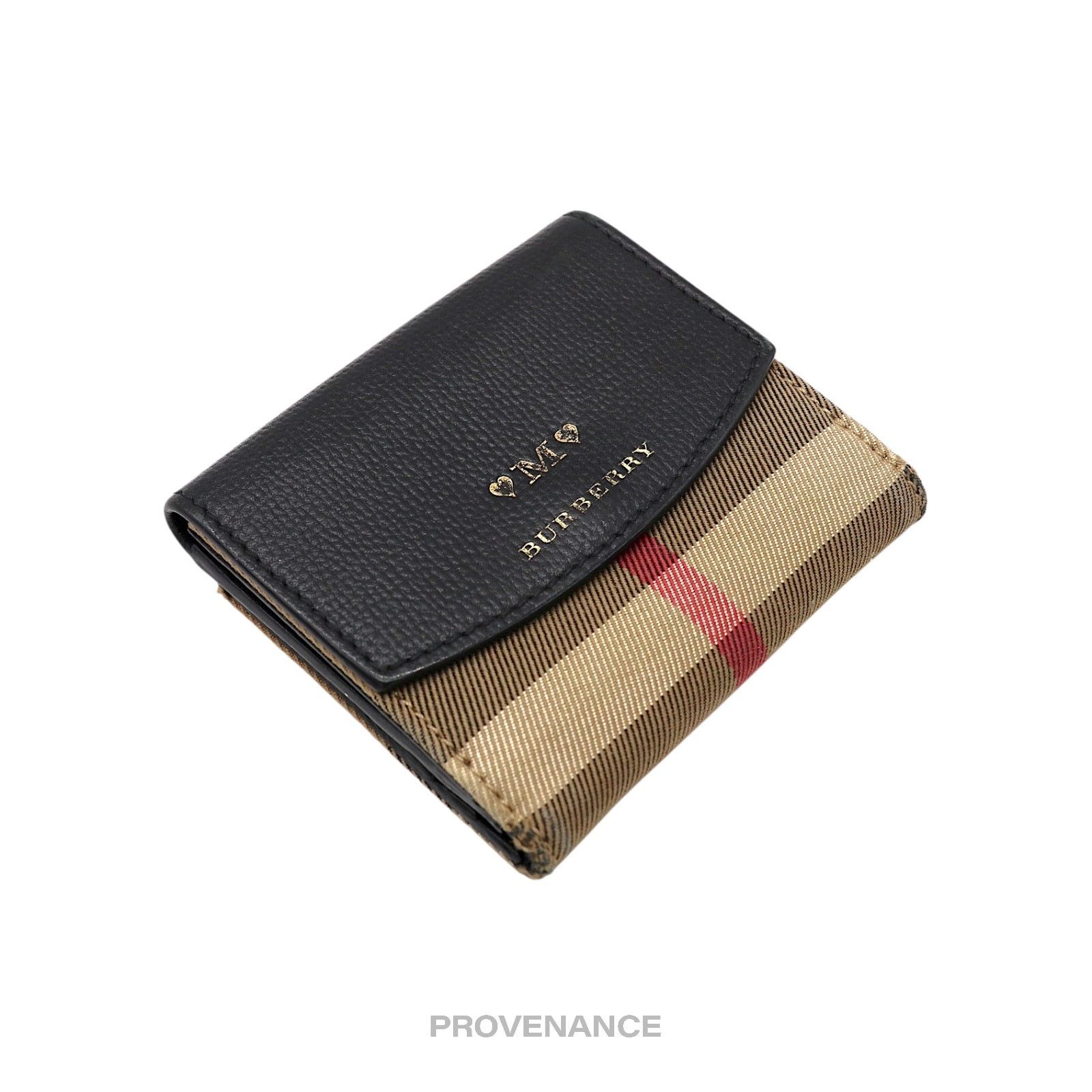 Burberry 🔴 Burberry Trifold Snap Wallet - Nova Check Black Size ONE SIZE - 4 Thumbnail