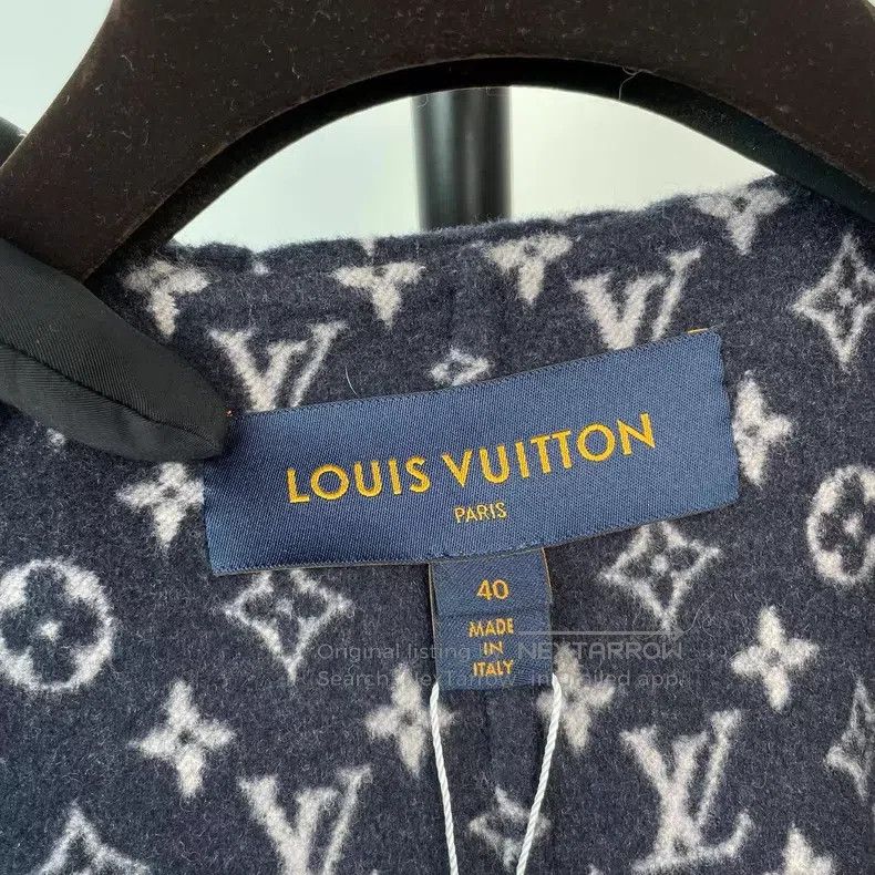 Louis Vuitton Louis Vuitton Dark blue presbyopic full-print bathrobe coa Size S / US 4 / IT 40 - 6 Thumbnail