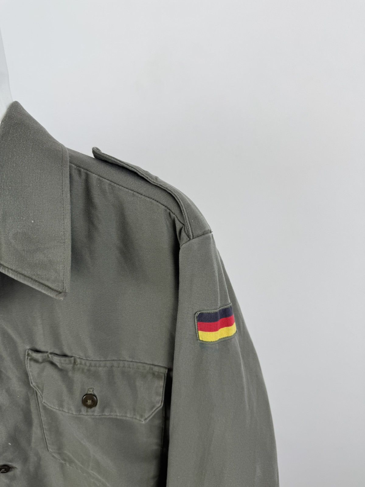 Vintage Vintage Bundeswehr German Army Long Sleeve Shirt Size US L / EU 52-54 / 3 - 5 Thumbnail