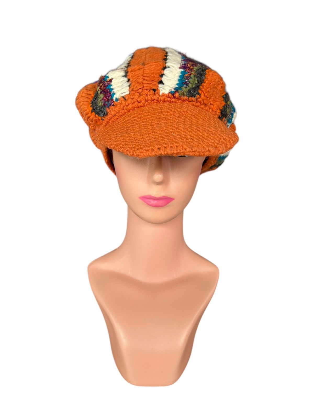 Japanese Brand × Kapital × Vintage Rare Crochet Knitted Handmade Custom Japanese Style big Hats Size ONE SIZE - 8 Thumbnail