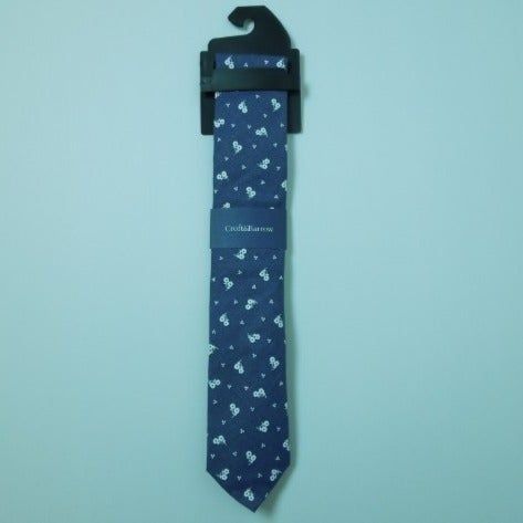 Croft & Barrow Croft & Barrow Blue White Floral Neck Tie Size ONE SIZE - 1 Thumbnail