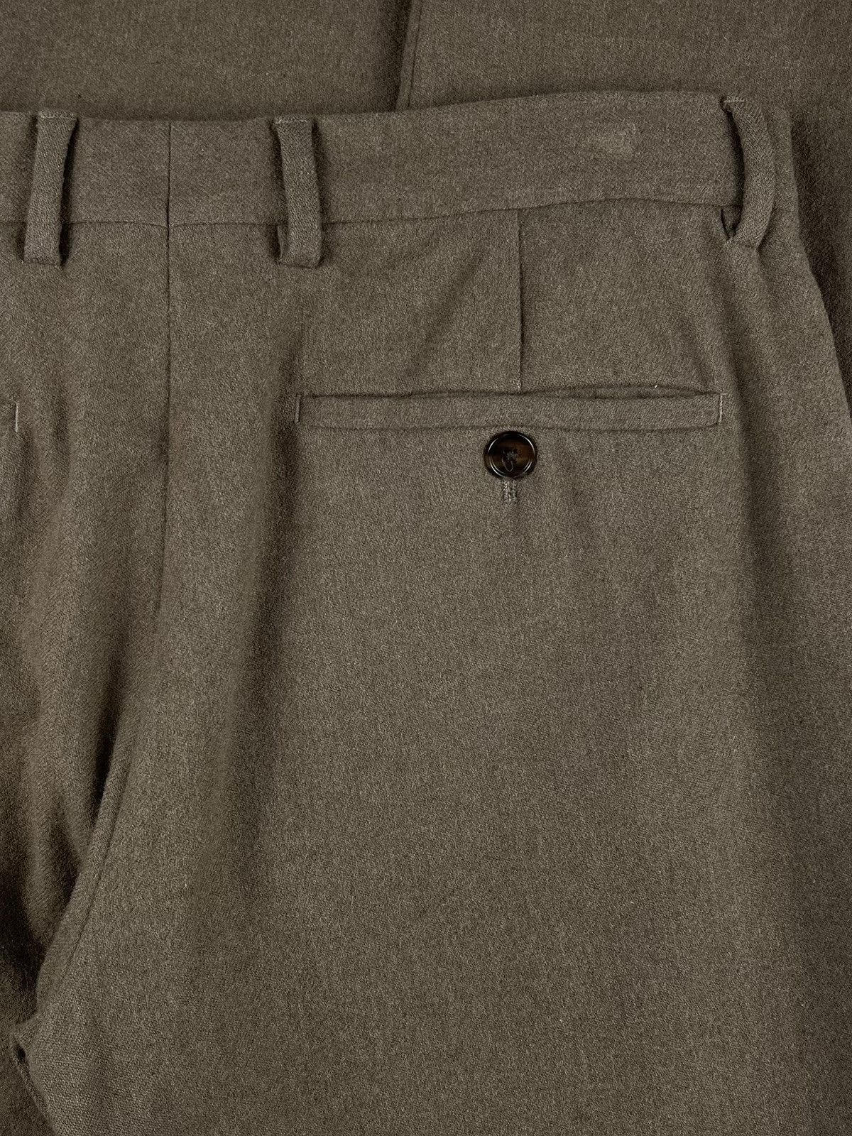 Maison Margiela AW15 Maison Margiela Virgin Wool Pants Trousers Brown Size US 32 / EU 48 - 4 Thumbnail
