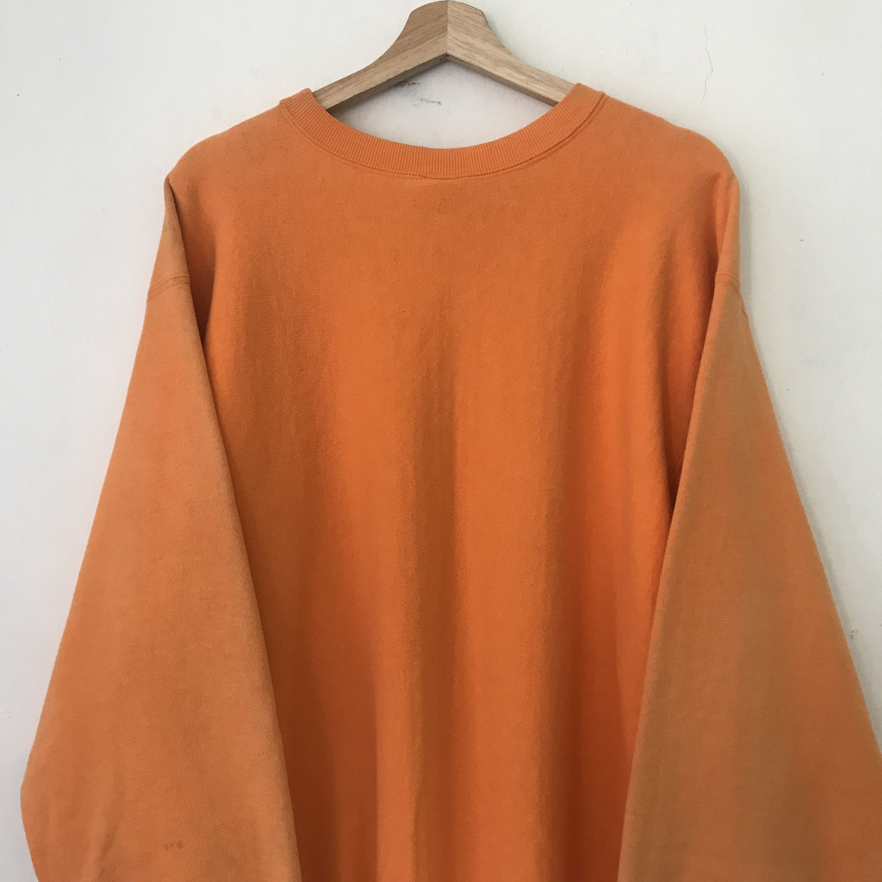 Champion Vintage 90s Champion Reverse Weave Faded Orange Size US XXL / EU 58 / 5 - 4 Thumbnail