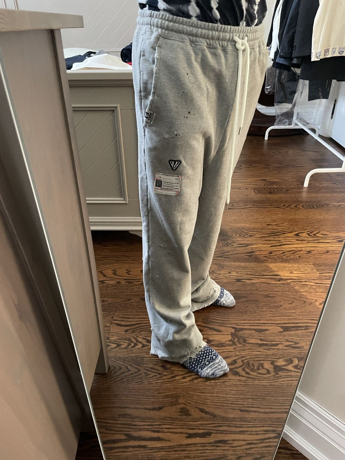 Maison MIHARA YASUHIRO Mihara Yasuhiro Grey layered sweatpants Size US 31 - 11 Thumbnail