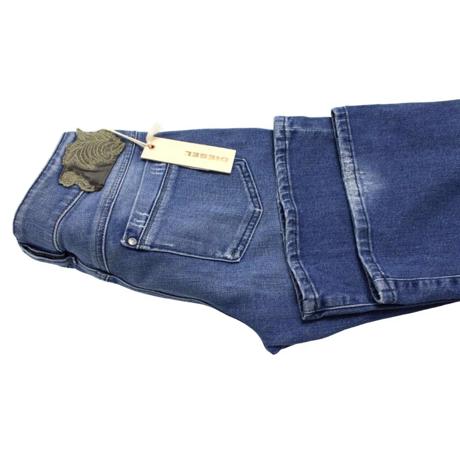 Diesel DIESEL Ronhar 008XU_Stretch Jeans Women's W26/L32 Distressed Whiskers Zip Fly Jeans Distressed Whiskers ZIP Fly Women W26/L32 Diesel Denim Jeans Size 26" / US 2 / IT 38 - 5 Thumbnail