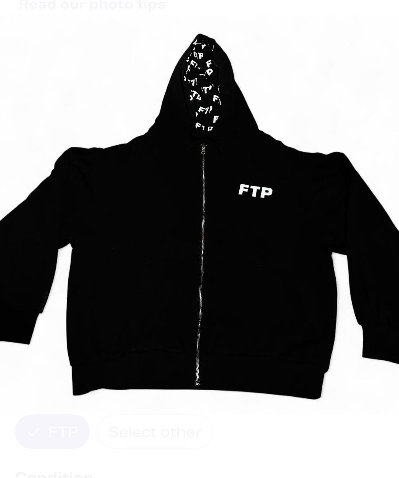 Fuck The Population FTP REVERSIBLE LOGO HOODIE (BLACK) Size US XL / EU 56 / 4 - 4 Thumbnail