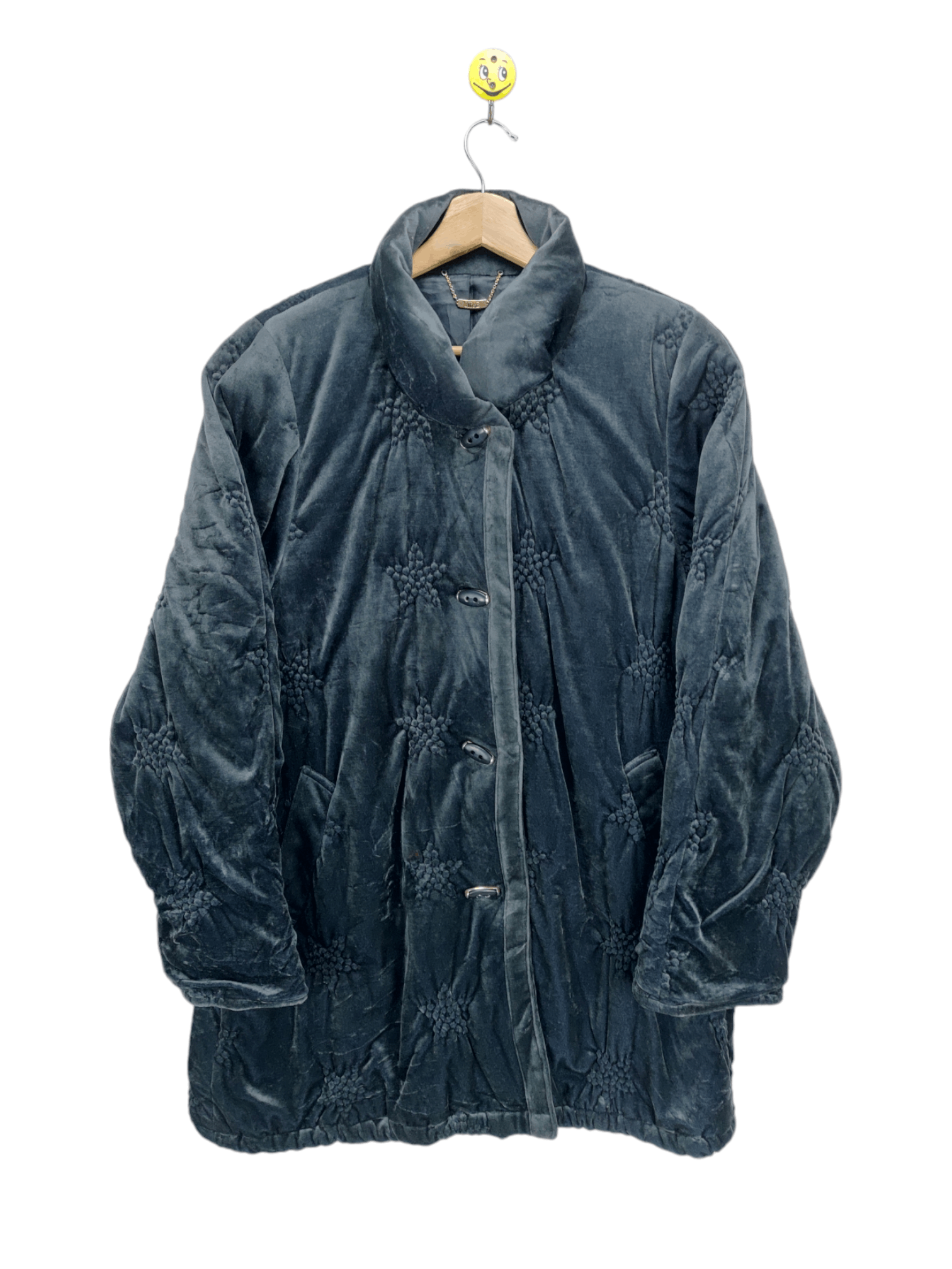 Japanese Brand Vintage Velvet Coat Jacket by Libre Size M / US 6-8 / IT 42-44 - 10 Thumbnail