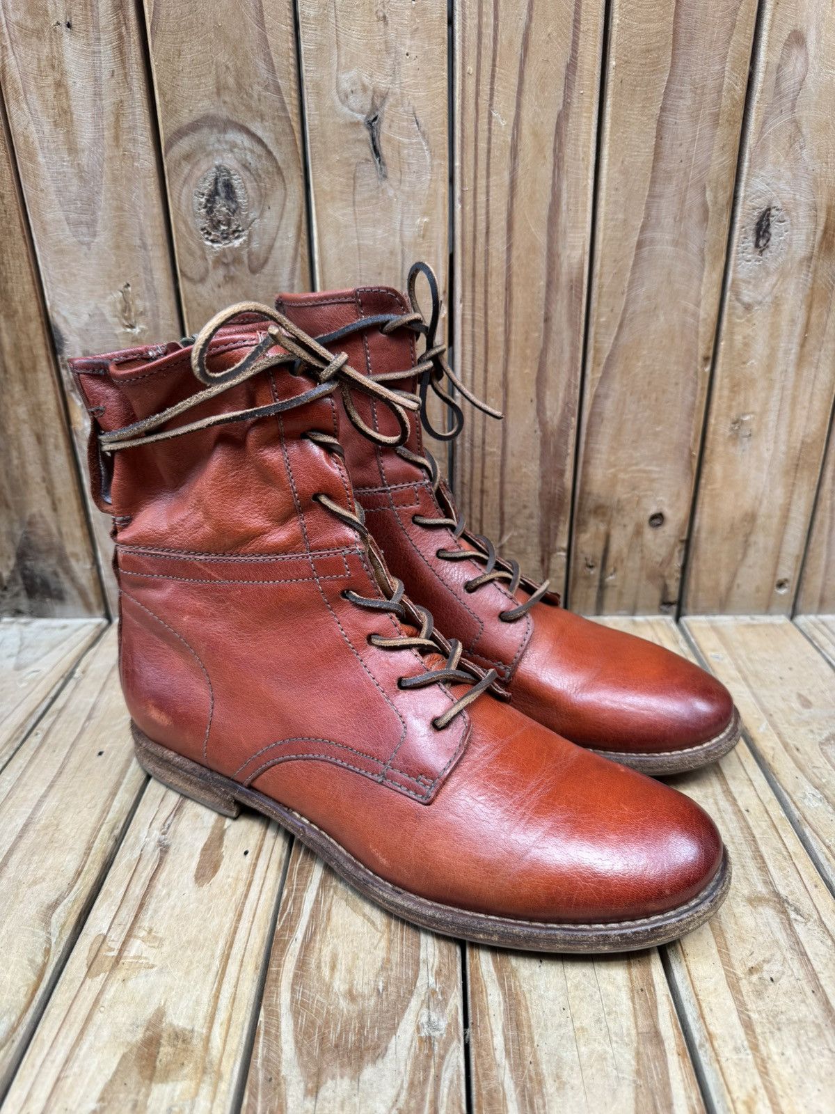A.S.98 A.s 98 Red boho Women’s leather boots EUR 41 USA 9.5-10 UK 8 Size US 11 / IT 41 - 3 Thumbnail