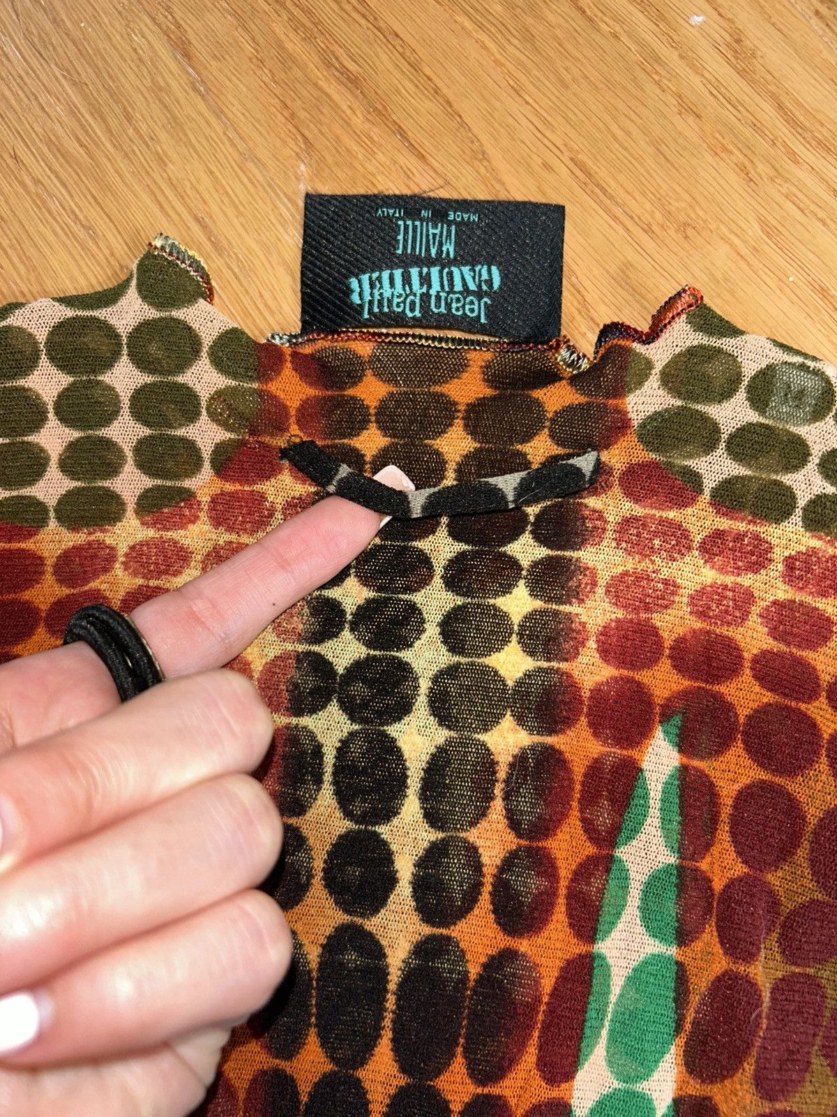 Jean Paul Gaultier × Vintage Jean Paul Gaultier Vintage Mad Max Cyber Dots Mesh Top Size M / US 6-8 / IT 42-44 - 6 Thumbnail