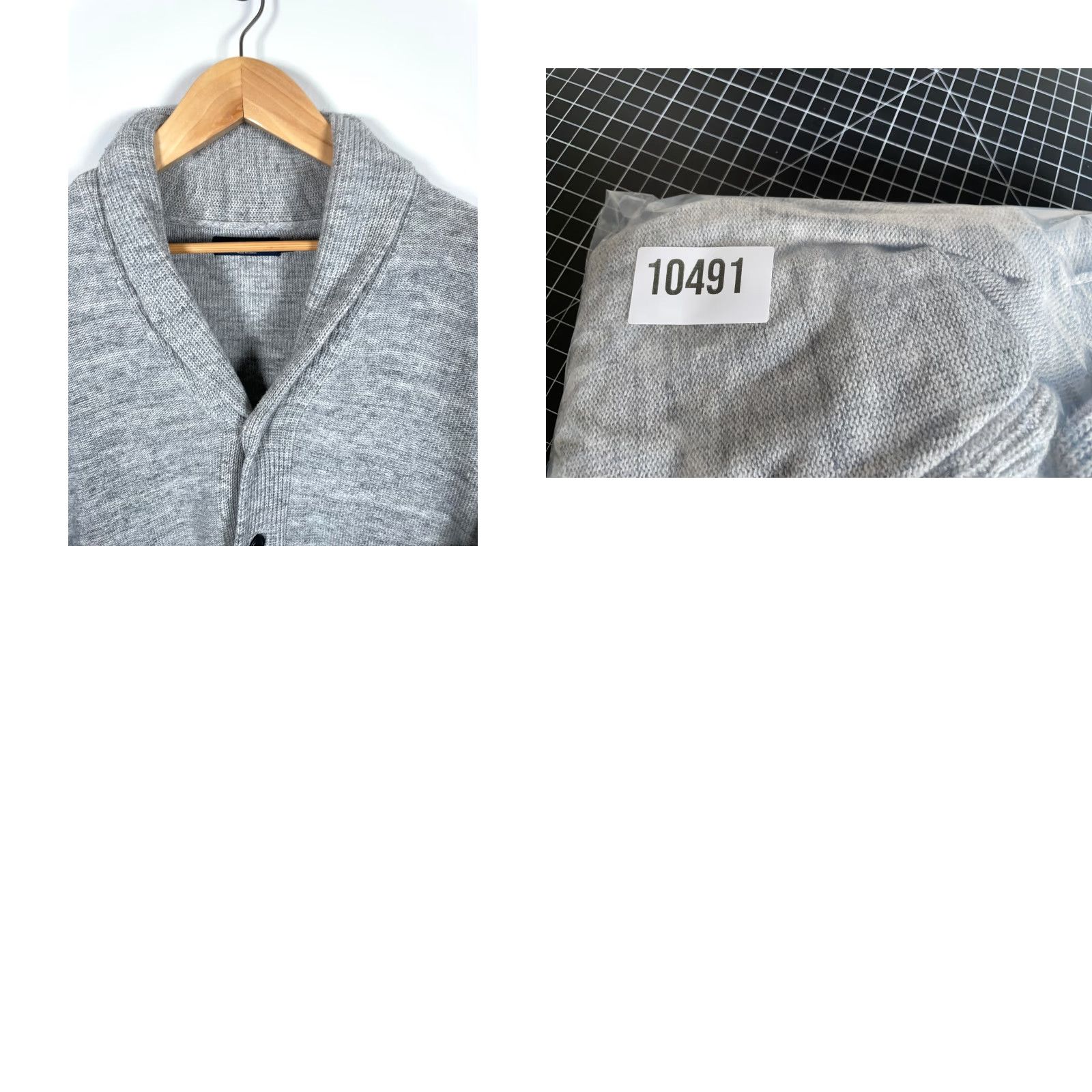 J.Crew J.CREW Cardigan Sweater Men's XL Shawl Collar Lightweight 100% Cotton Marled Gray Knit V-Neck Casual Knitwear Pockets Vintage No Size US XL / EU 56 / 4 - 9 Thumbnail