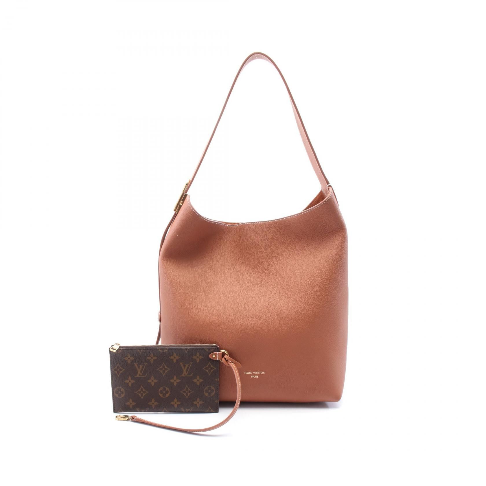 Louis Vuitton Louis Vuitton Locky Hobo Mm Leather Shoulder Bag Leather Shoulder Bag M24974 in Brown, Women's