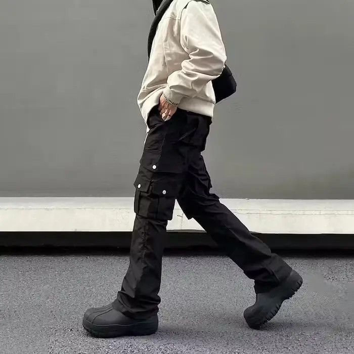 Japanese Brand × Vintage Straight Boot Cut Flared Pocket Cargo Jeans Size US 30 / EU 46 - 2 Thumbnail