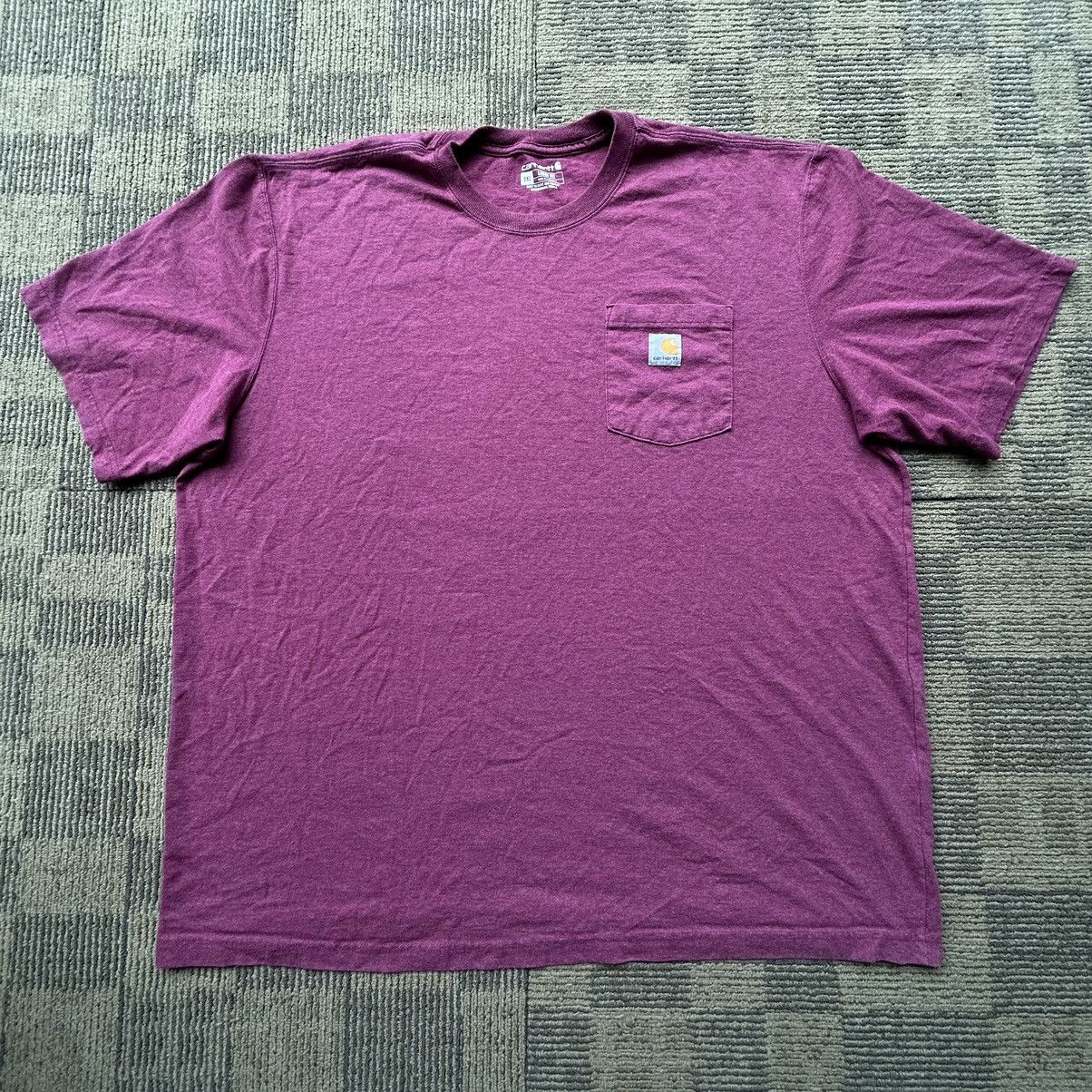 Carhartt Carhartt Loose Fit Burgundy Pocket T-shirt Size US XXL / EU 58 / 5 - 1 Thumbnail