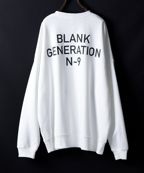 Number (N)ine number nine BLANK GENERATION OVER SWEATSHIRT | Grailed