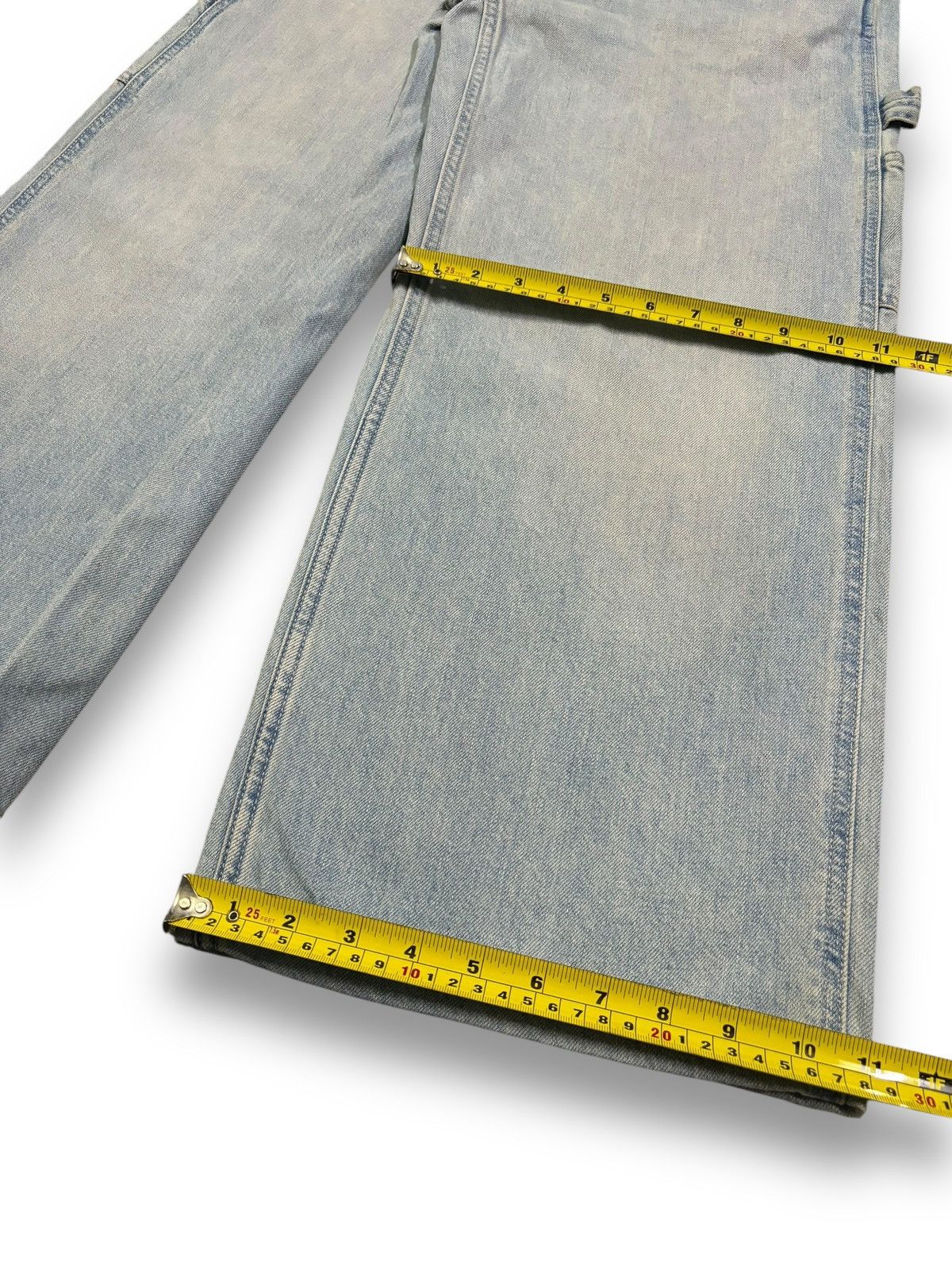 JW Anderson × Uniqlo Vintage JW Anderson x Uniqlo Blue Wash Baggy Carpenter Jeans Size US 30 / EU 46 - 16 Thumbnail