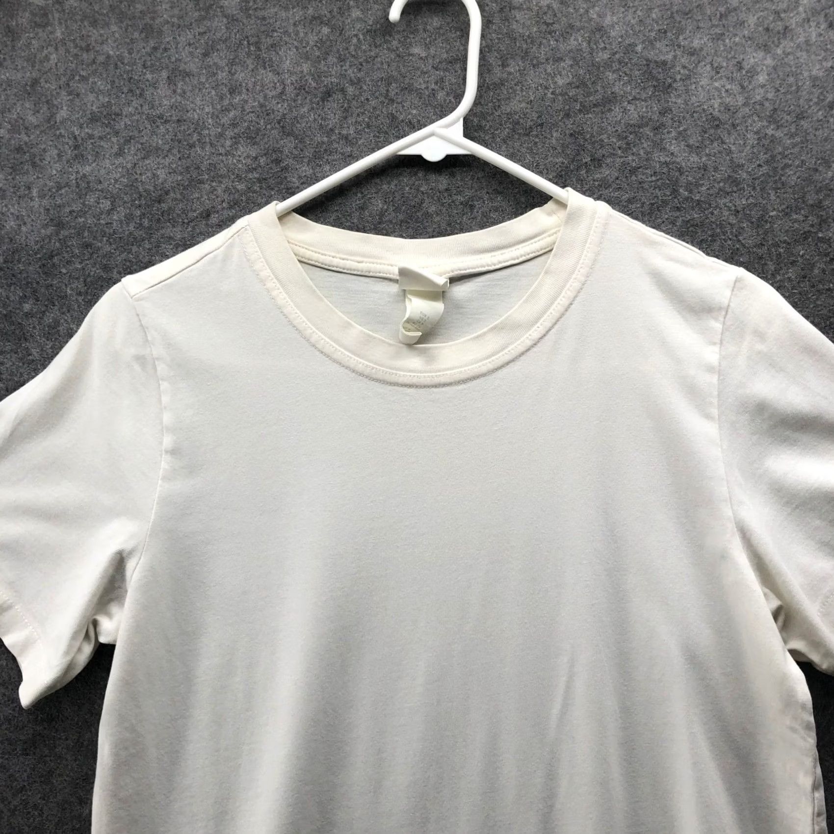 H&M H&M T Shirt Dress Womens S Midi White Short Sleeve Crewneck Cotton Size S / US 4 / IT 40 - 5 Thumbnail