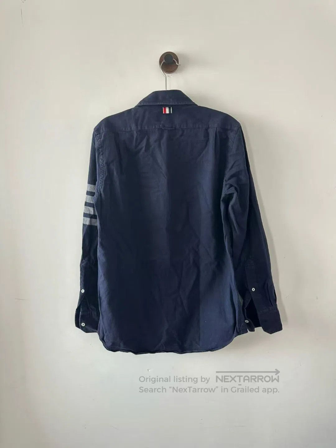 Thom Browne Thom Browne Navy Blue Sleeve Patch Shirt| Size US S / EU 44-46 / 1 - 2 Thumbnail