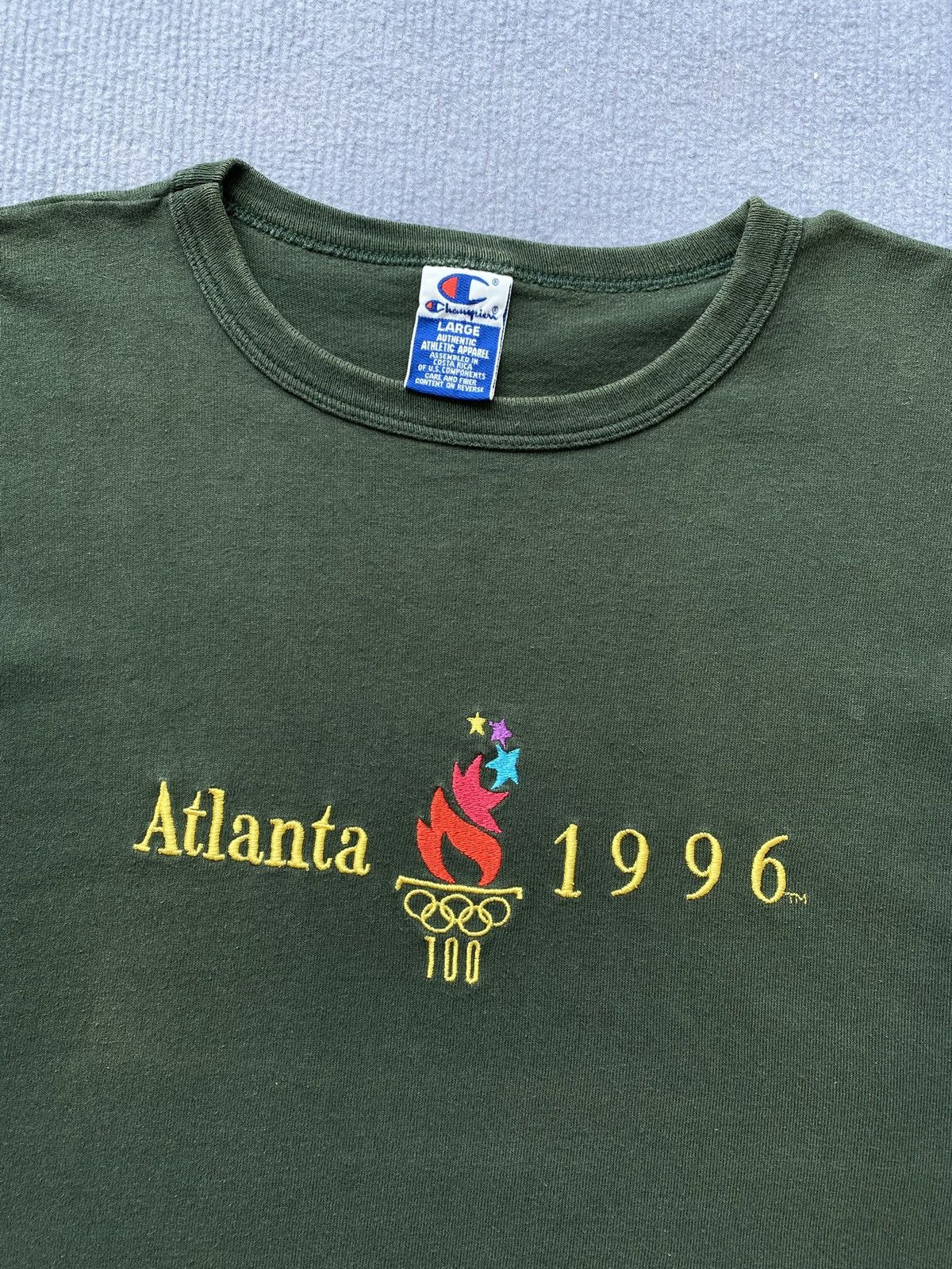 USA Olympics Vintage Champion x Atlanta Olympic Games 1996 Tee✨🏅 Size US L / EU 52-54 / 3 - 4 Thumbnail