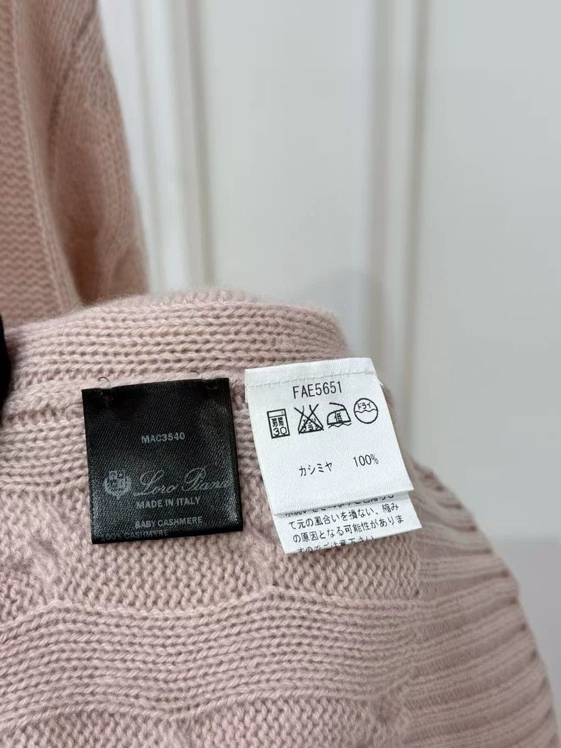 Loro Piana LORO PIANA Pink cashmere pincushion knit sweater Size M / US 6-8 / IT 42-44 - 5 Thumbnail