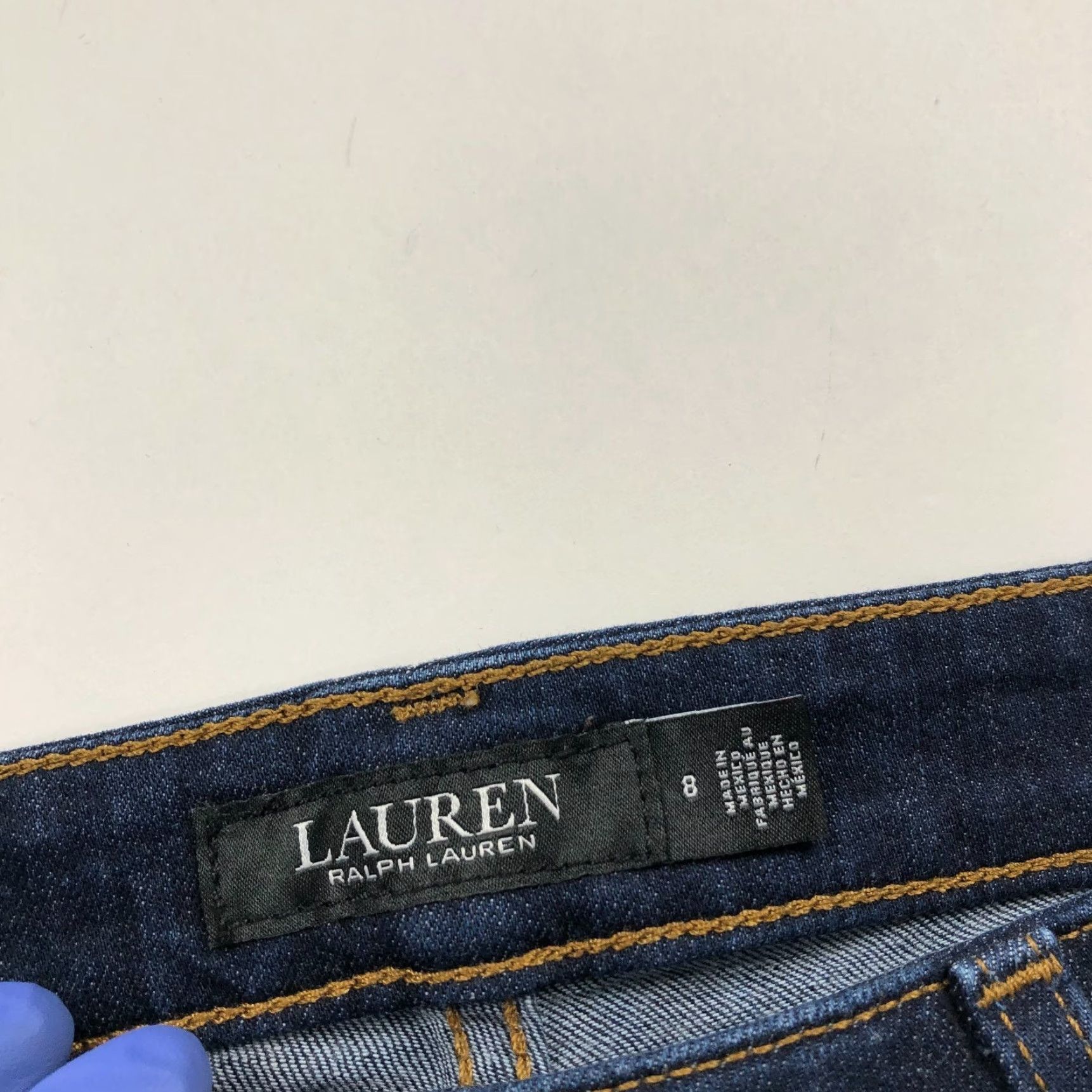 Ralph Lauren Lauren Ralph Lauren Black Label Jeans Slim Straight Mid Rise 8 (31W 29L) Denim 5-Pocket Regular Womens Jeans Size 30" / US 8 / IT 44 - 7 Thumbnail