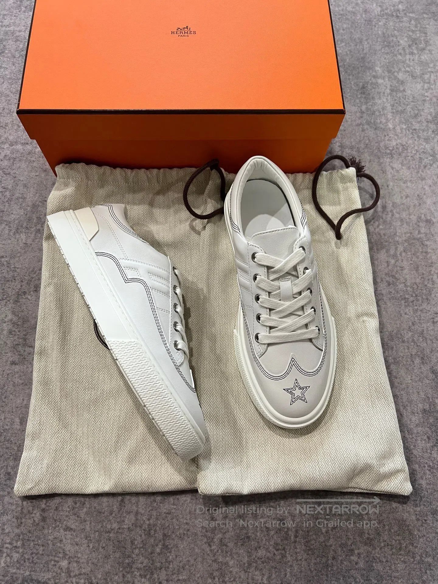 Hermes Hermes Star Topstitch Casual Shoes| Size US 7.5 / IT 37.5 - 1 Thumbnail