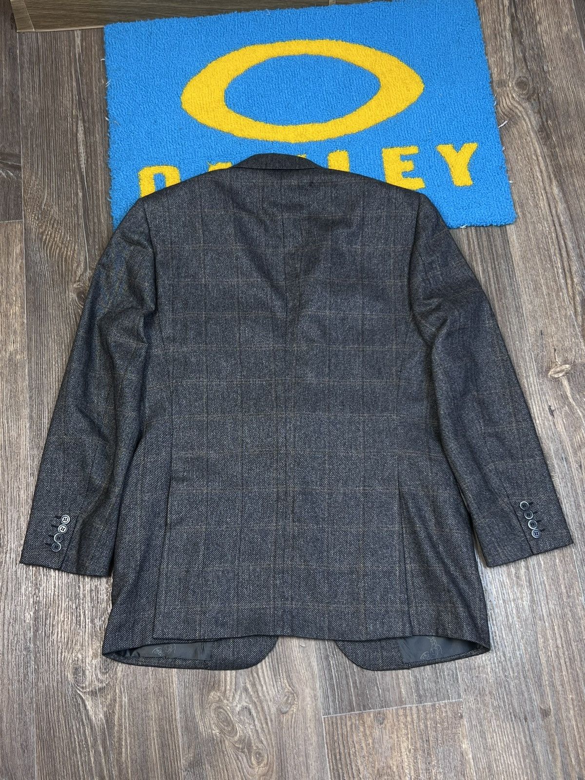 Brioni Brioni Parigi Cashmere Silk Gray Two Buttons Checked Blazer Size 50S - 11 Thumbnail