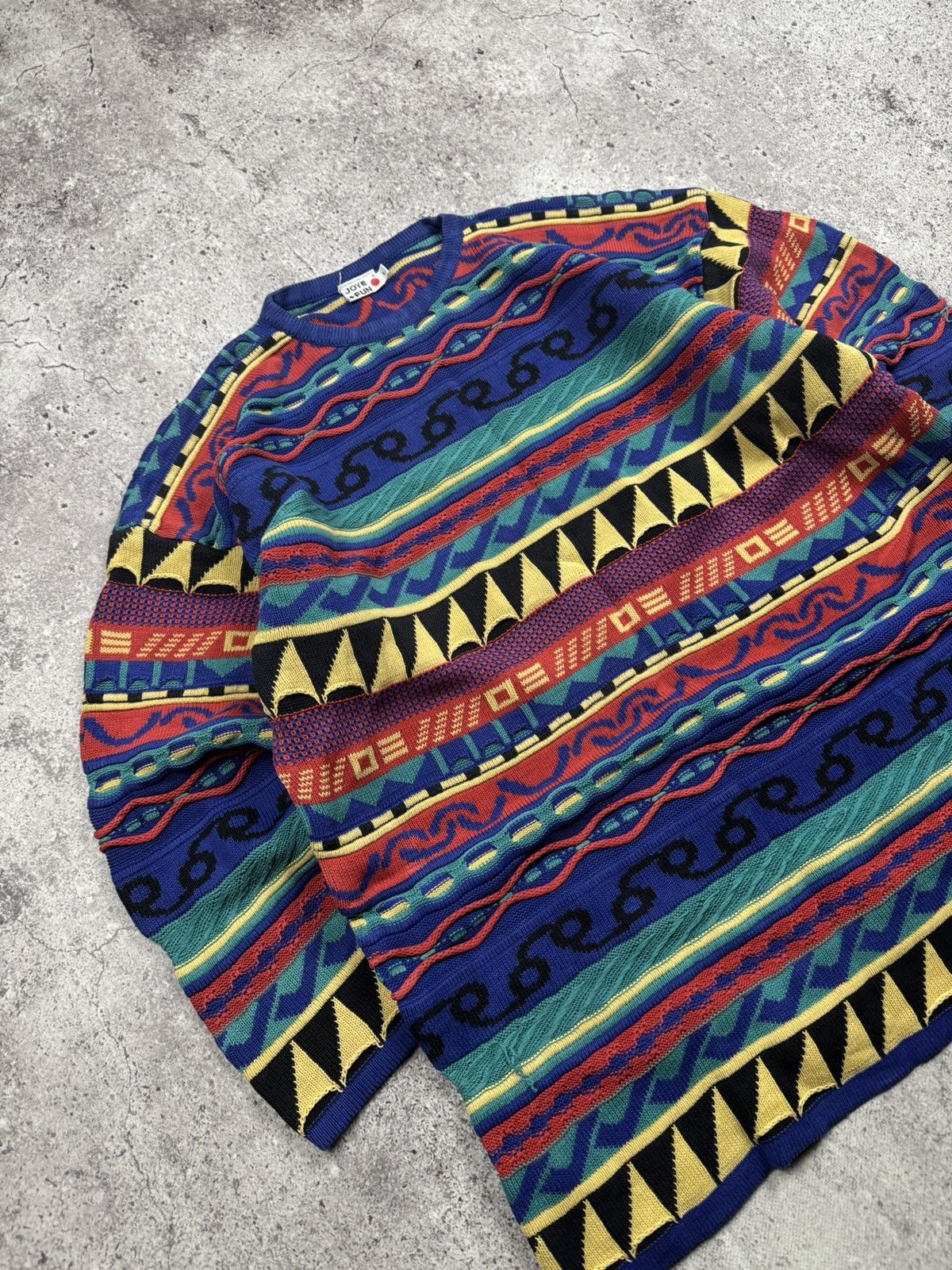 Japanese Brand VINTAGE JOYE+FUN 90’S COOGI STYLE JAPANESSE KNIT SWEATER Y2K Size US L / EU 52-54 / 3 - 2 Thumbnail