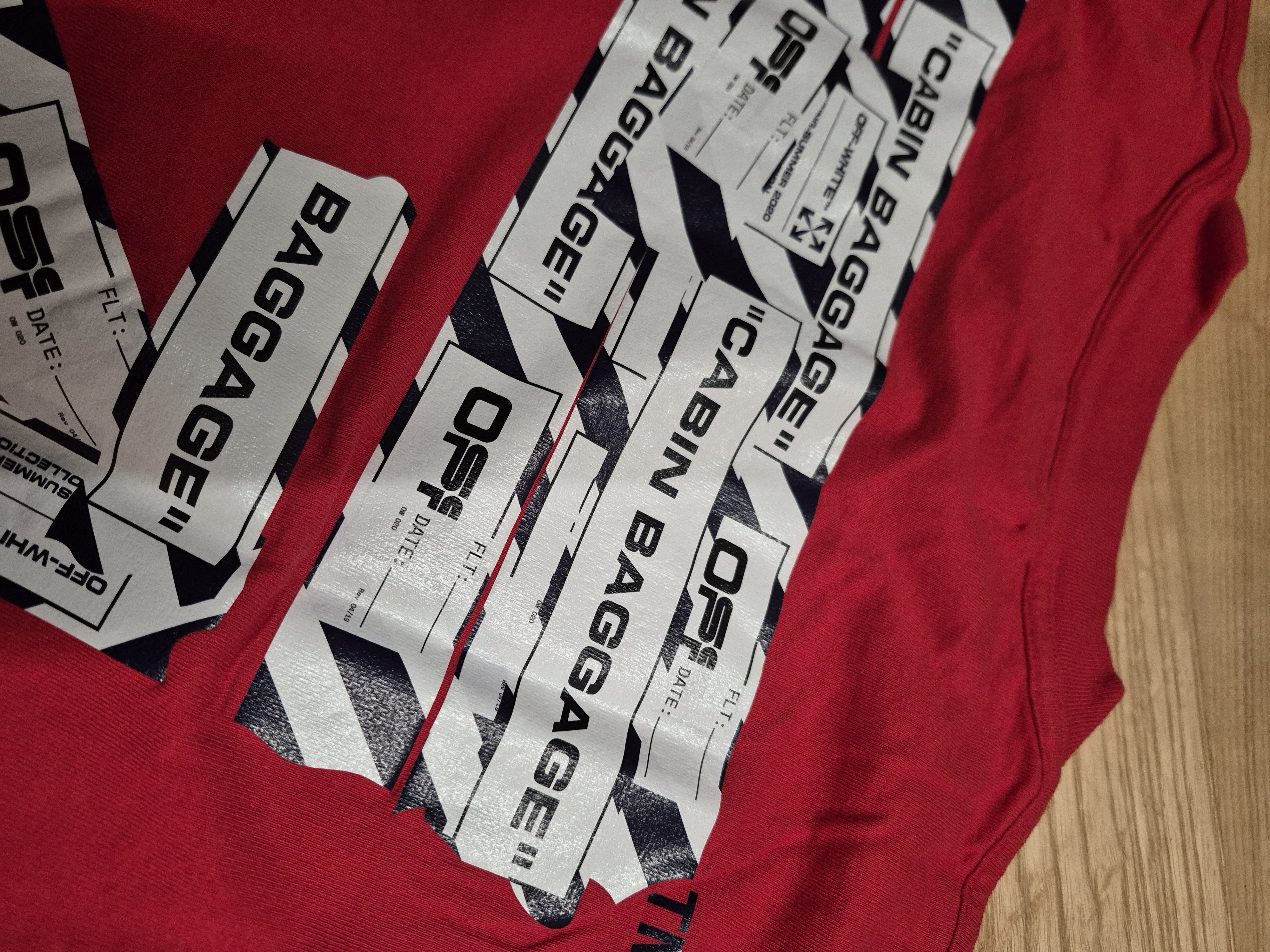 Off-White Off White Red Airport Tape Arrows Virgil Large New Size US L / EU 52-54 / 3 - 9 Thumbnail
