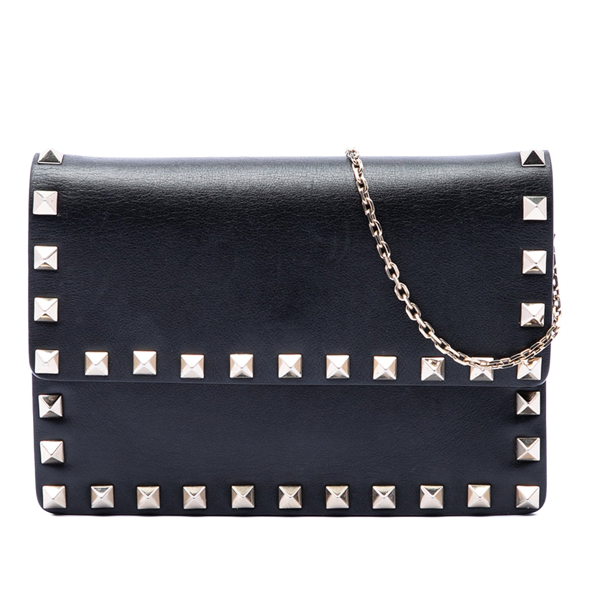 Valentino Leather Rockstud Clutch on Chain Size ONE SIZE - 1 Thumbnail