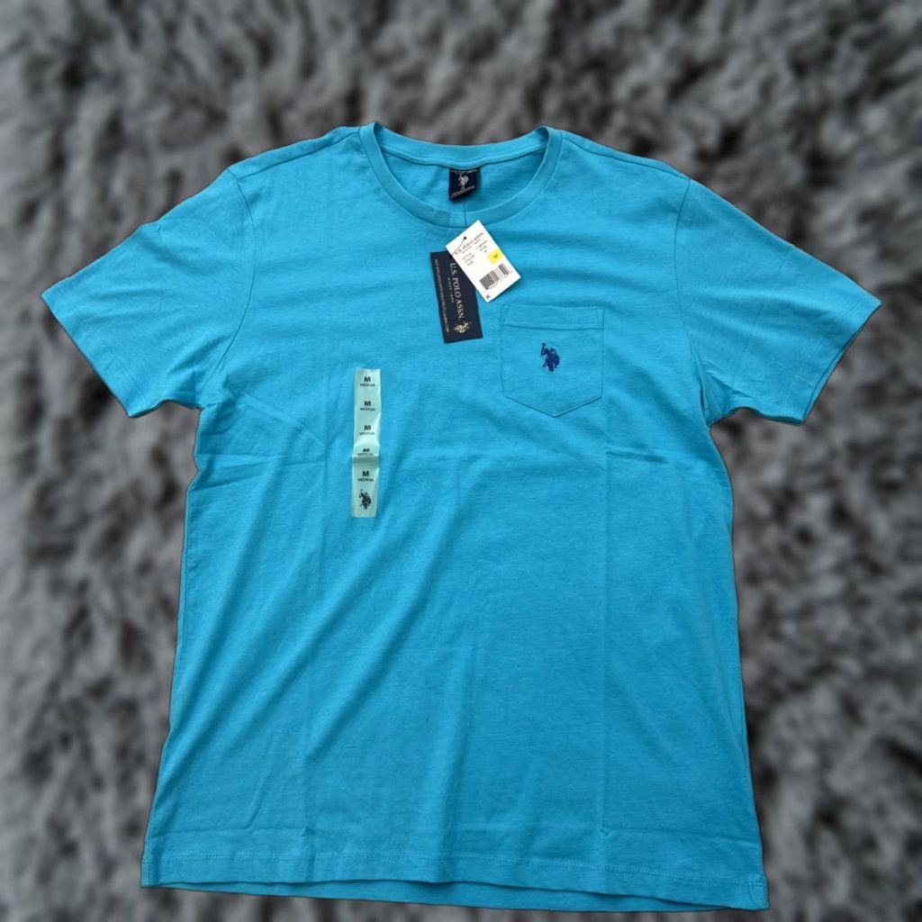 U.S. Polo Assn. U.S. Polo Assn. Shirt Medium Sky Blue Pocket Casual Sport Preppy Mens Size US M / EU 48-50 / 2 - 1 Thumbnail