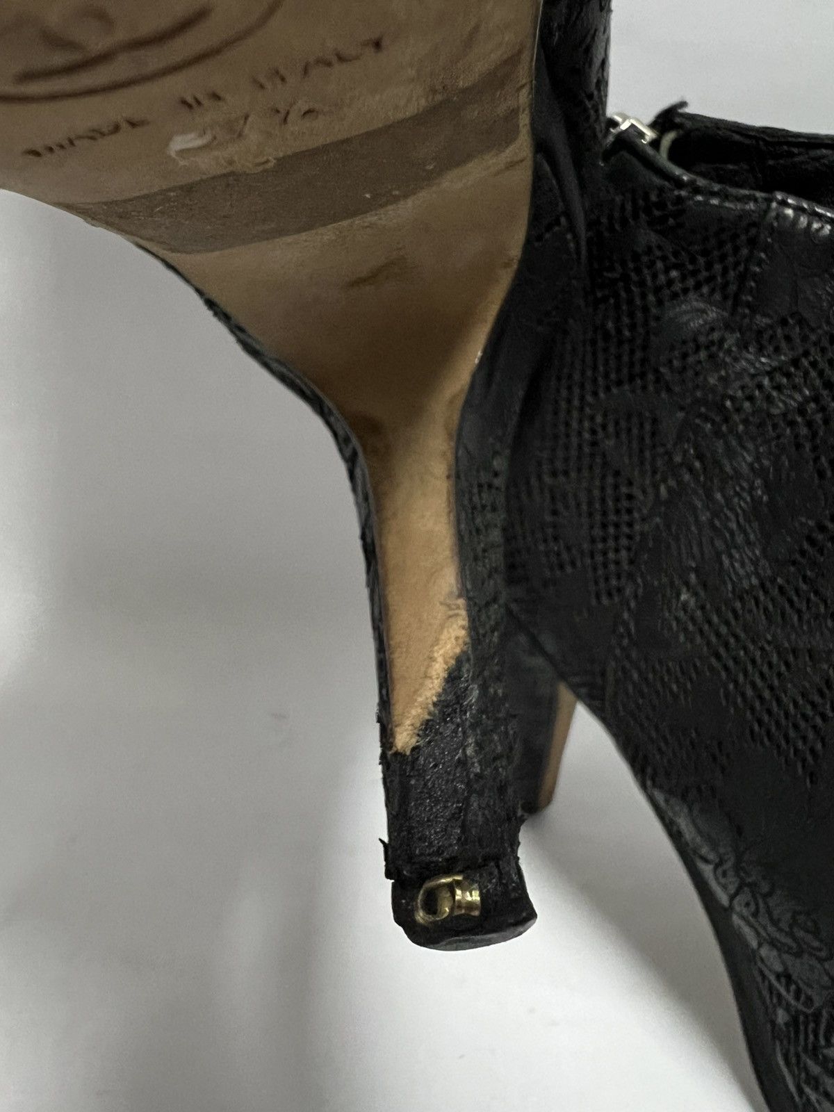 Chanel Chanel - Lace Coco Mark Open Toe Short Boots Size US 7.5 / IT 37.5 - 16 Thumbnail