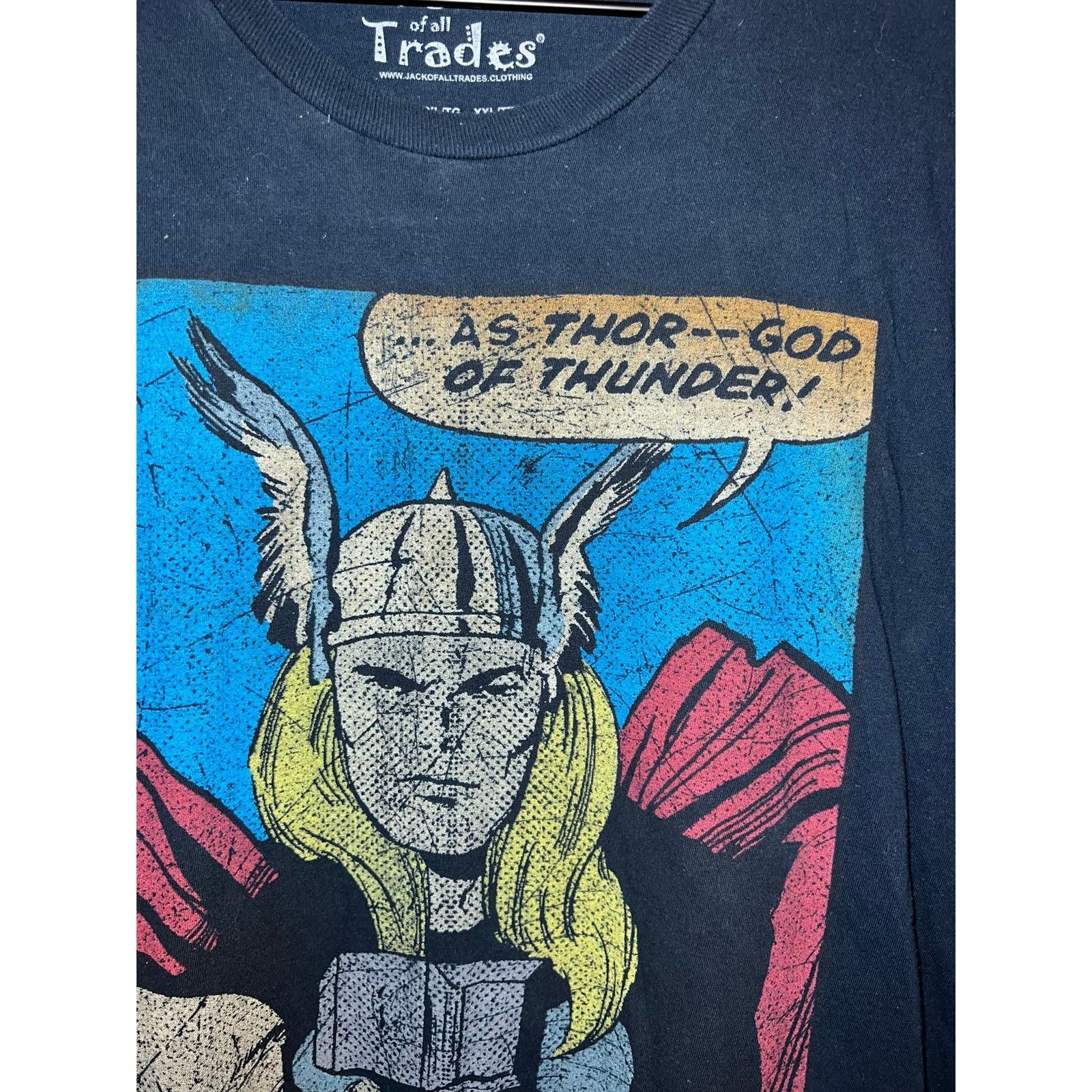 Marvel Comics Marvel Thor Shirt Jack Of All Trades Thor God Thunder Tee XL Size US XL / EU 56 / 4 - 2 Thumbnail
