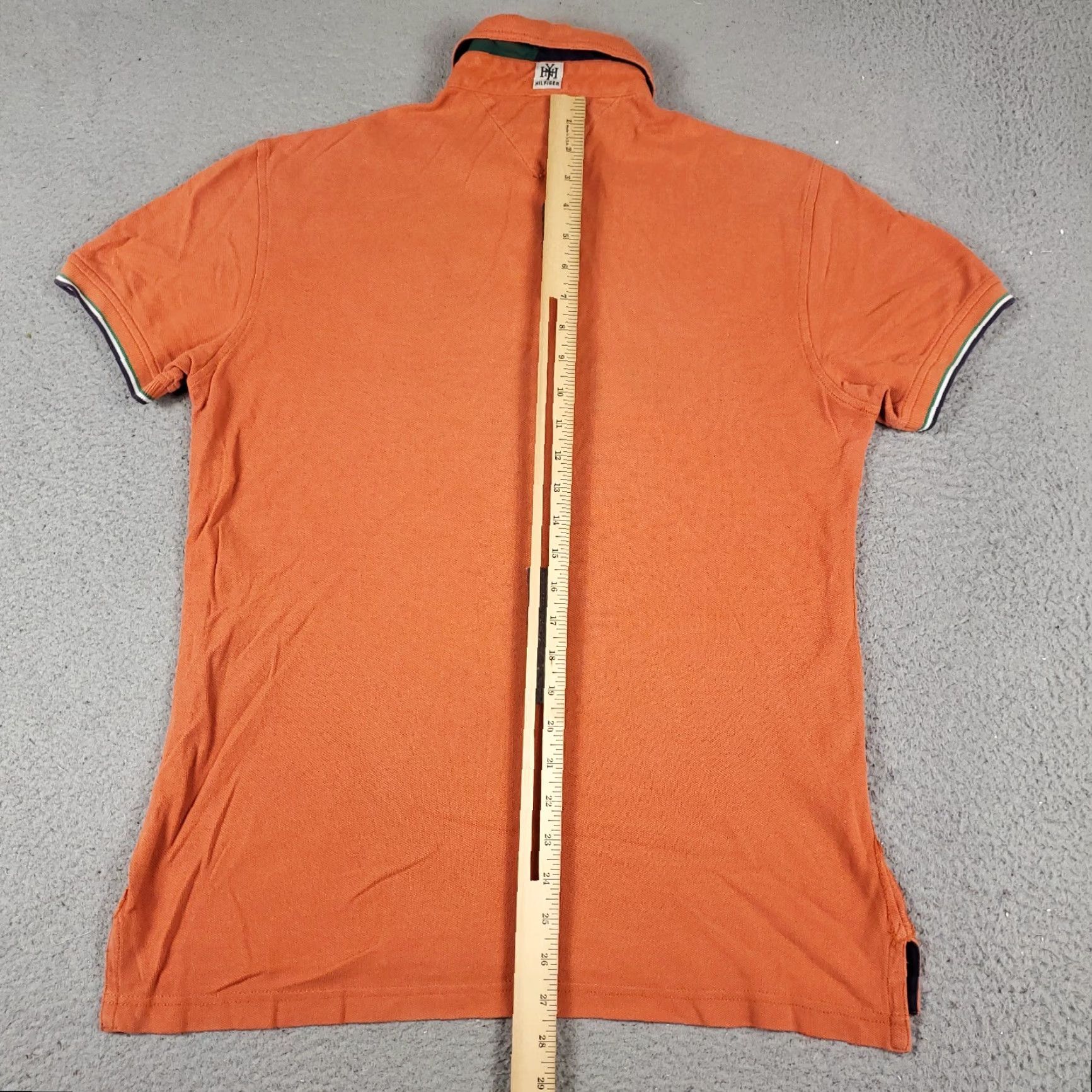 Tommy Hilfiger Tommy Hilfiger Polo Shirt Mens Small Orange Casual Short Sleeve Activewear Size US S / EU 44-46 / 1 - 3 Thumbnail