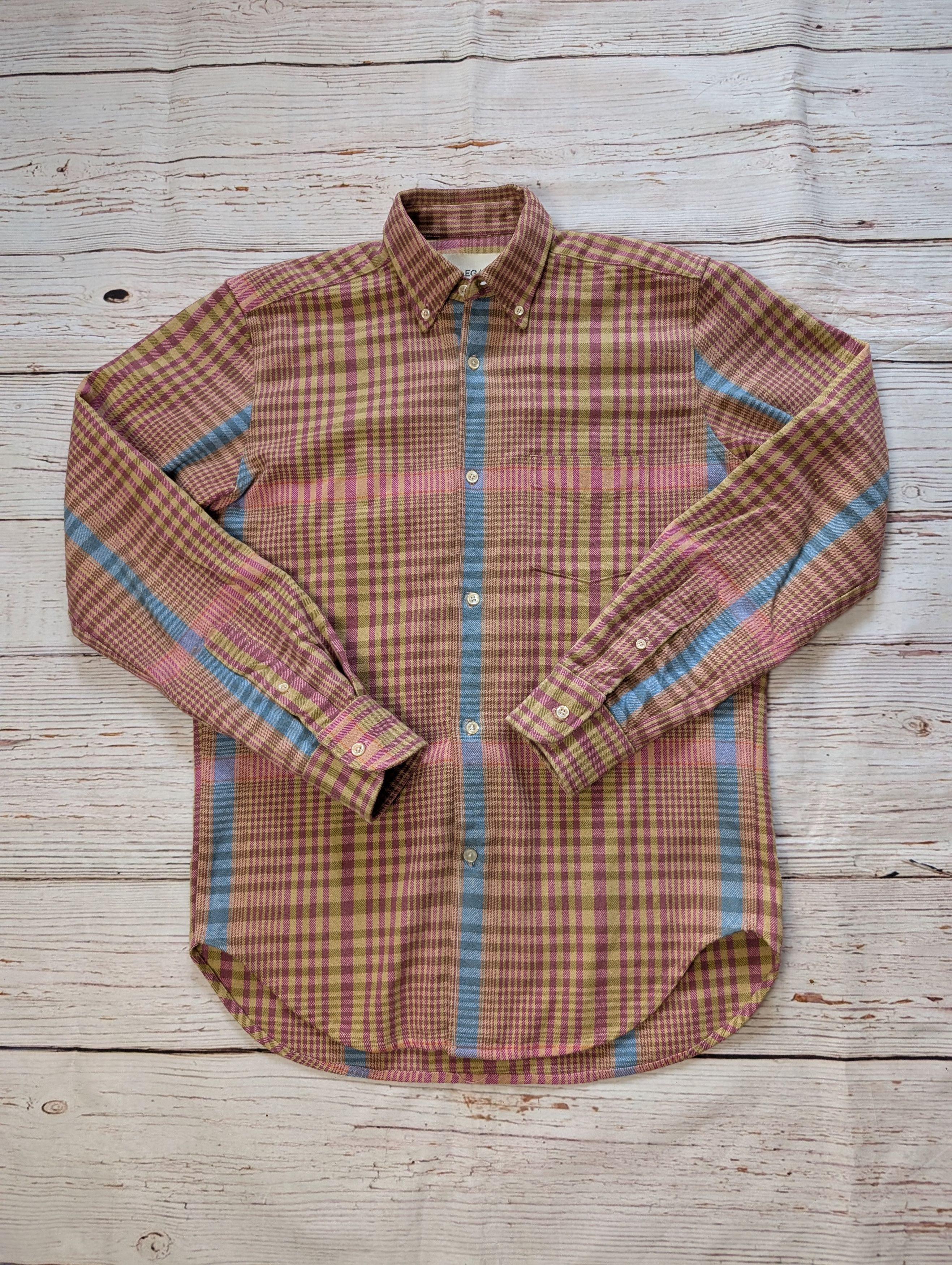 Our Legacy heavy colorful flannel overshirt jacket