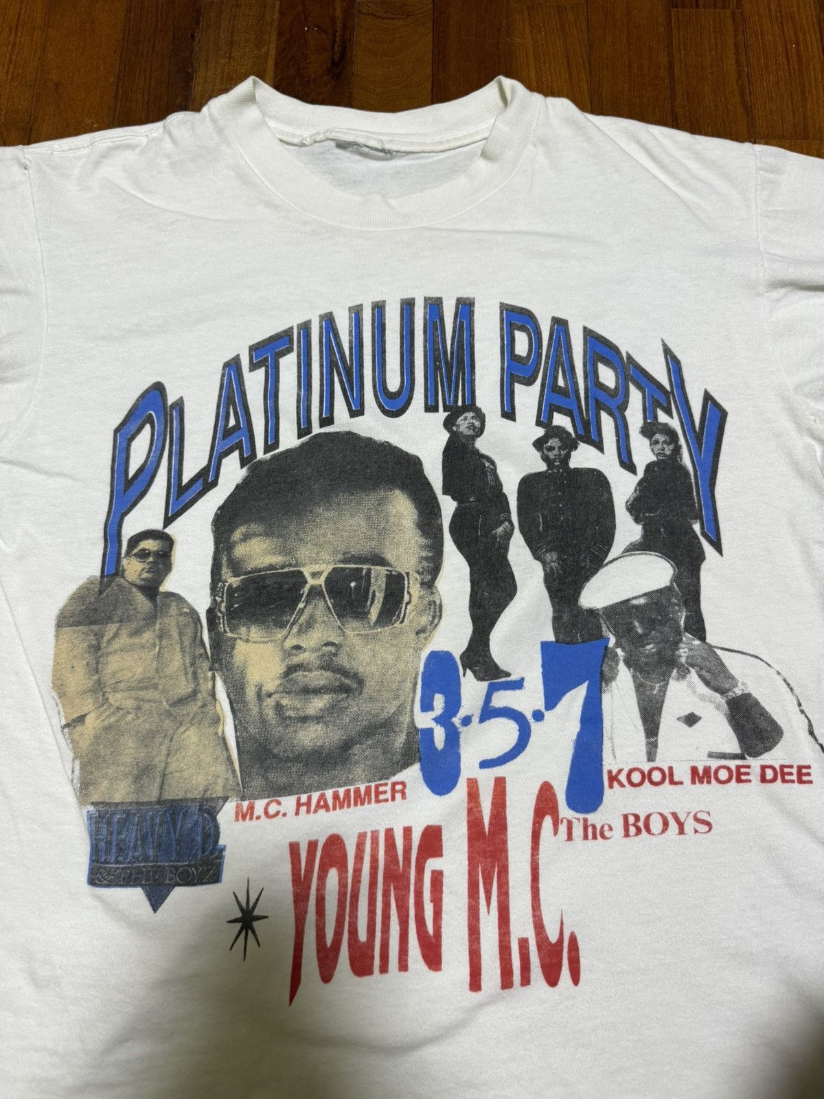 Vintage '89 Heavy D MC Hammer Concert Tour Rap Tee