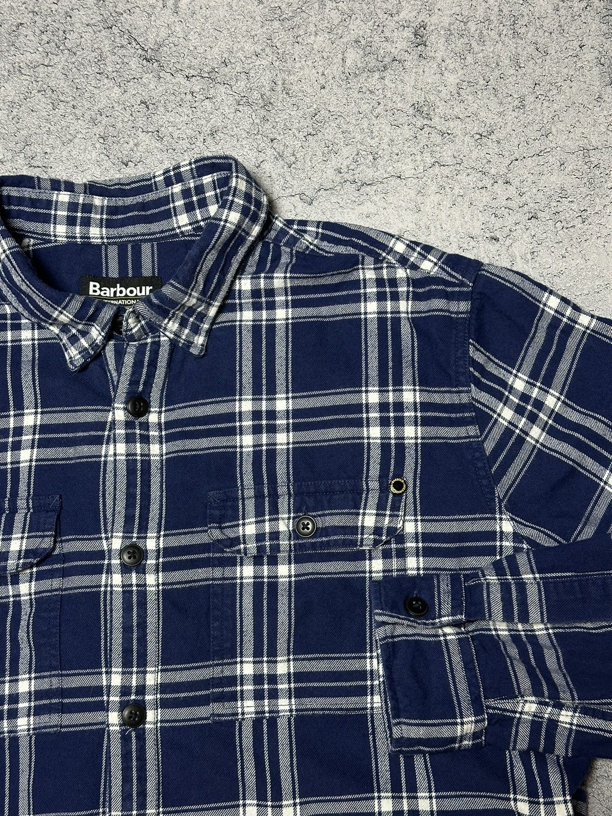 Barbour Barbour International Mens Flannel Plaid Shirt Size US L / EU 52-54 / 3 - 5 Thumbnail