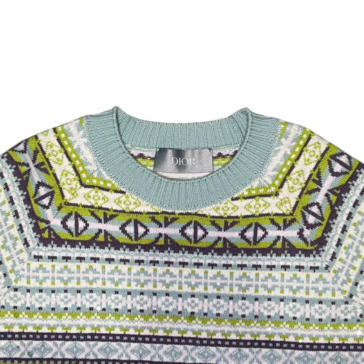 Dior Christian Dior 2022 Fall × KIM JONES Multicolor Diamond Knit Size US M / EU 48-50 / 2 - 5 Thumbnail