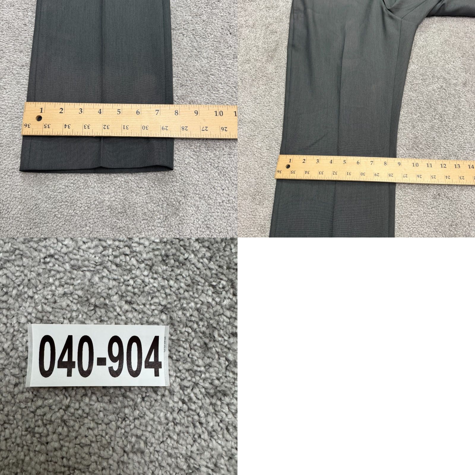 Perry Ellis Perry Ellis Portfolio Dress Pants 32x32 Dark Gray Straight Leg Flat Front Men's Regular 32 Inseam Shoes Size US 32 / EU 48 - 10 Thumbnail