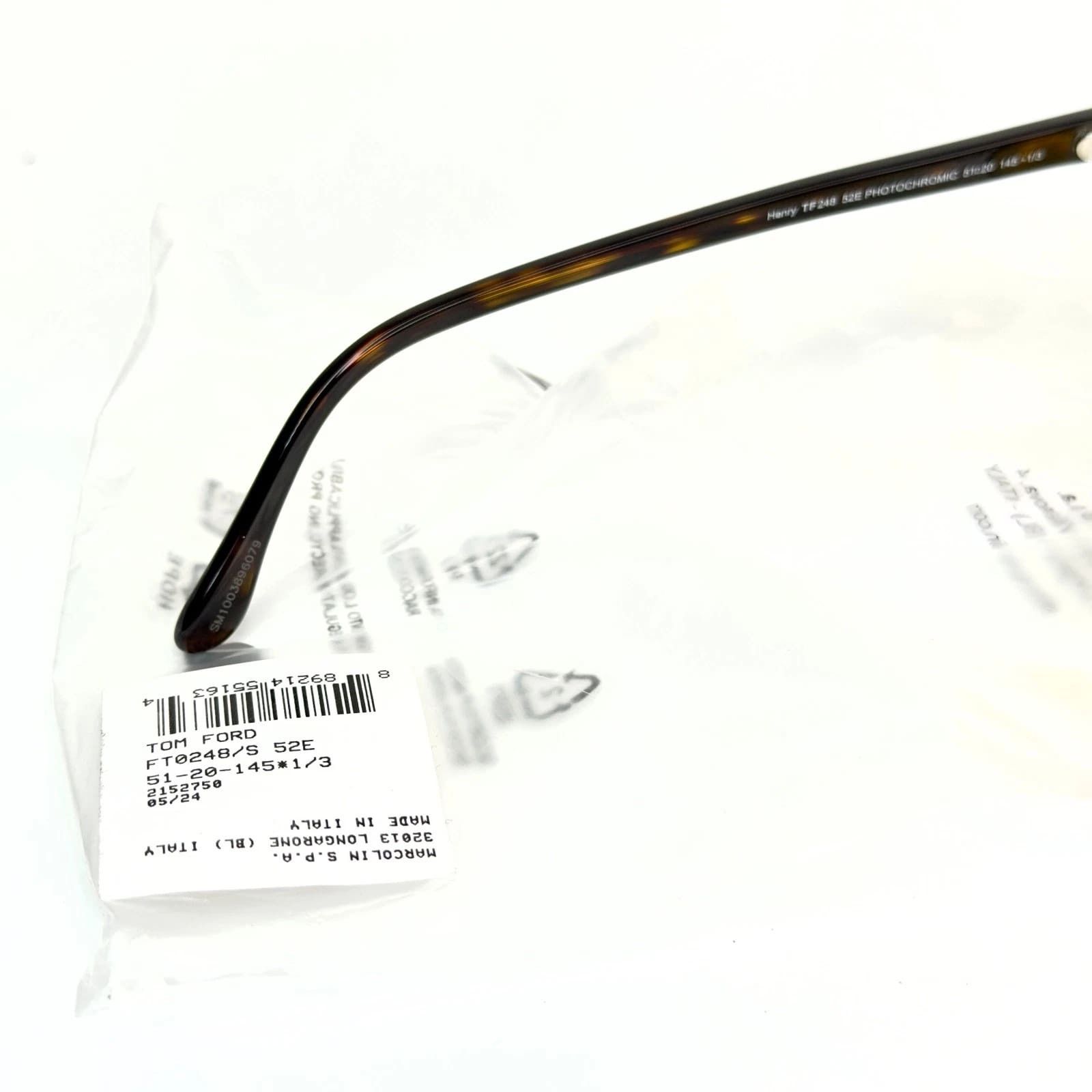 Tom Ford TOM FORD HENRY TF248 52E Brown Yellow 248 FT0248 Size ONE SIZE - 6 Thumbnail